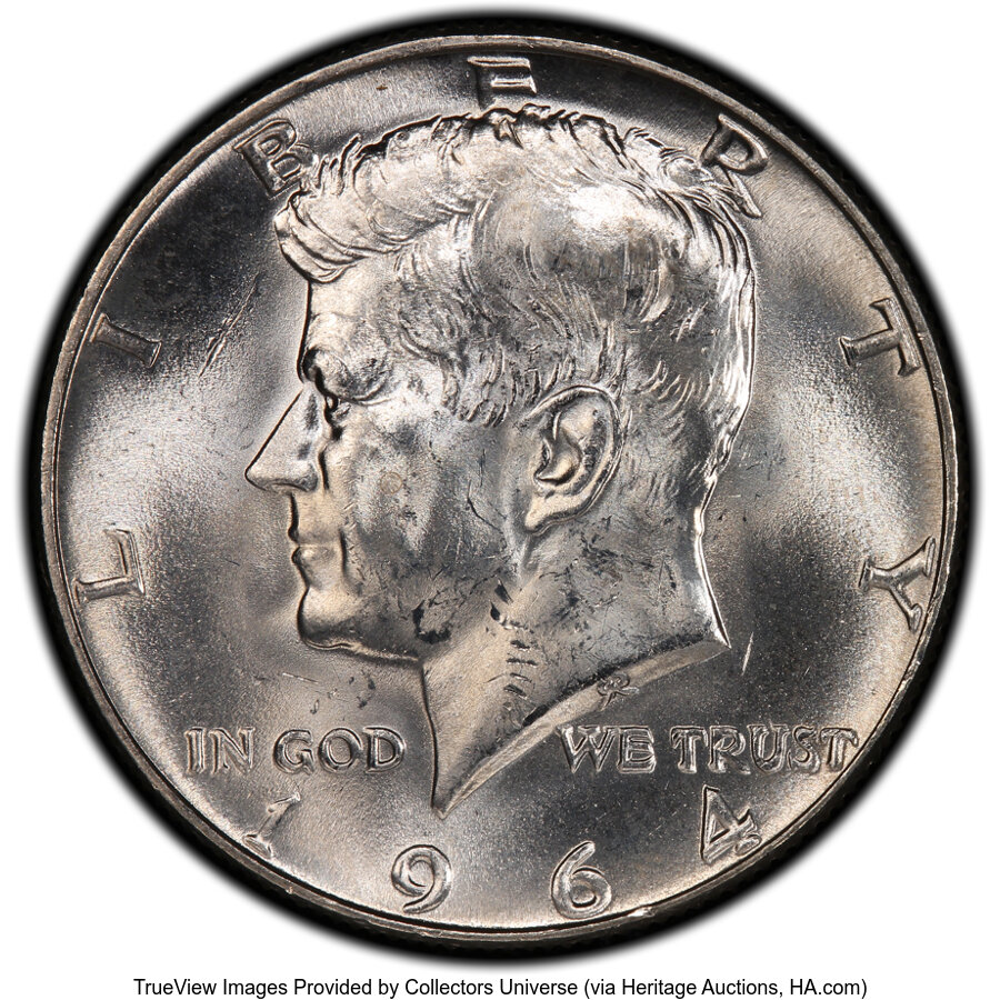 1964-D 50c Quadrupled Die Obverse MS
