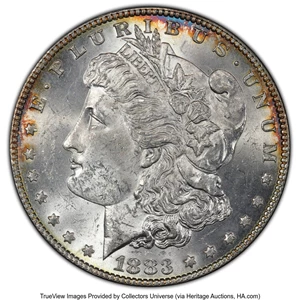 image for: 1883 $1 Sextupled Stars, VAM-10, MS63 PCGS. A Top 100 Variety. PCGS Population: (12/4 and 0/0+). NGC Census: (4/0 and 0/0+)...