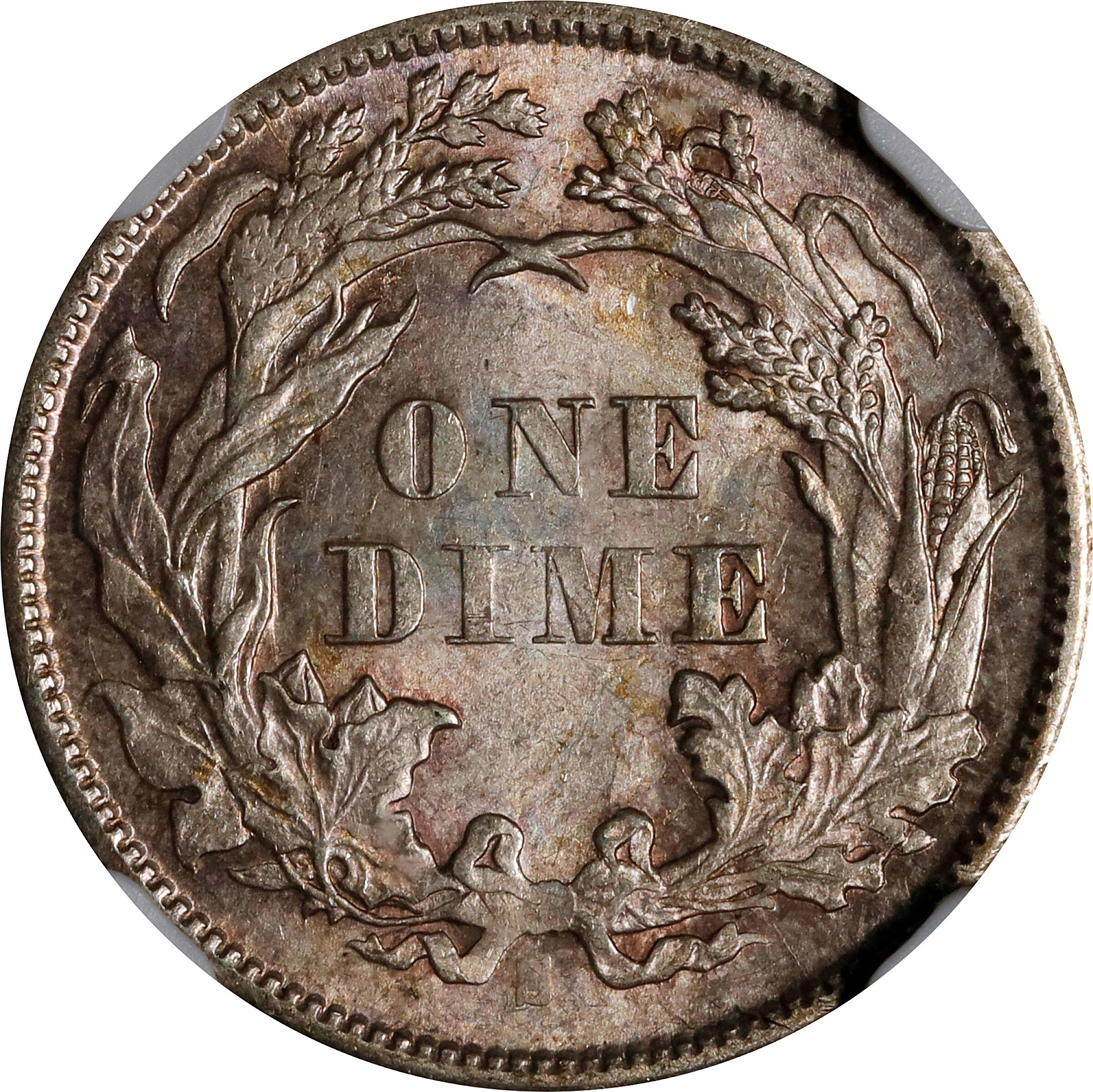 1873-S 10c Arrows MS63 thumbnail 2