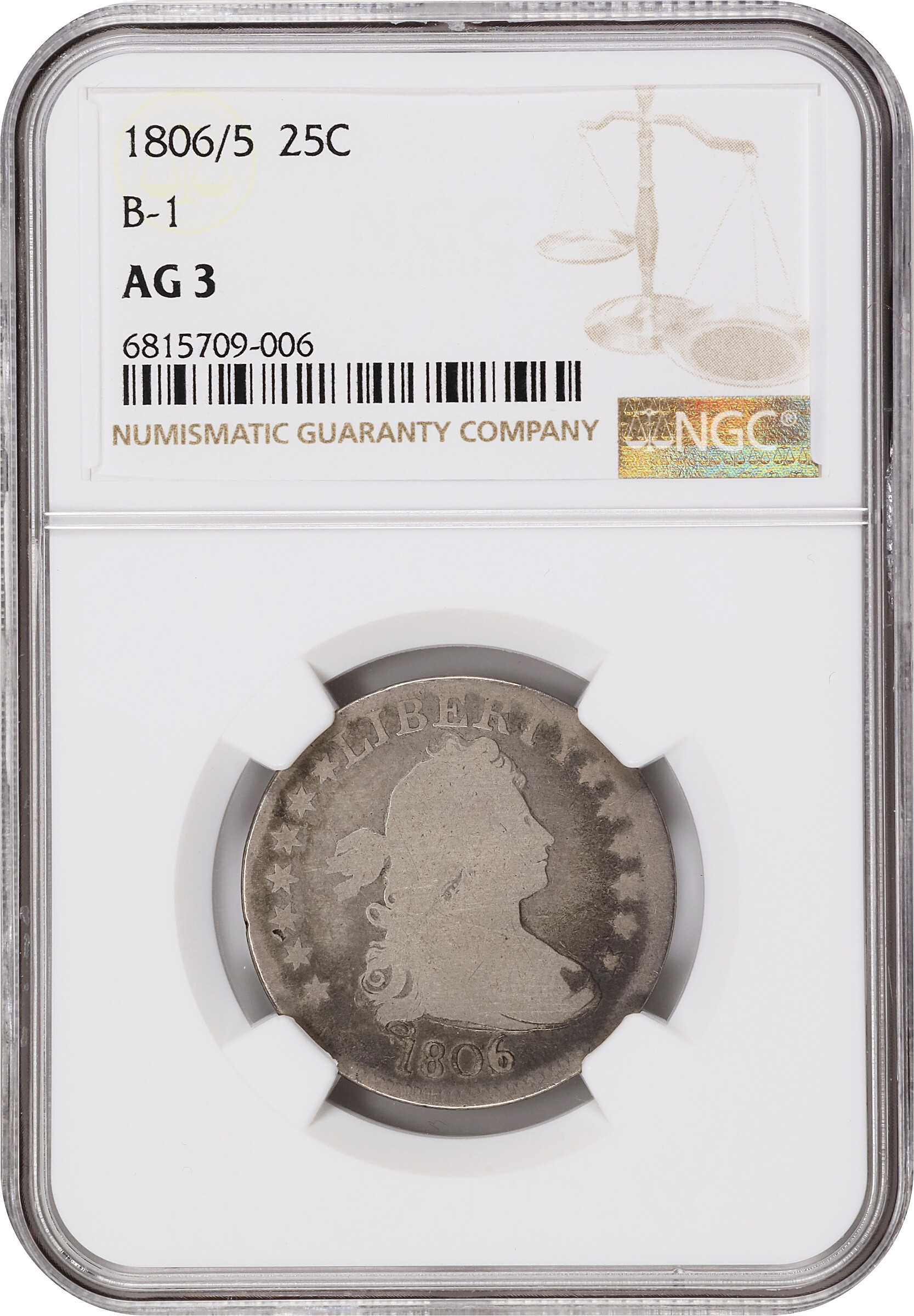 1806/5 25c B-1 AG3 thumbnail 5