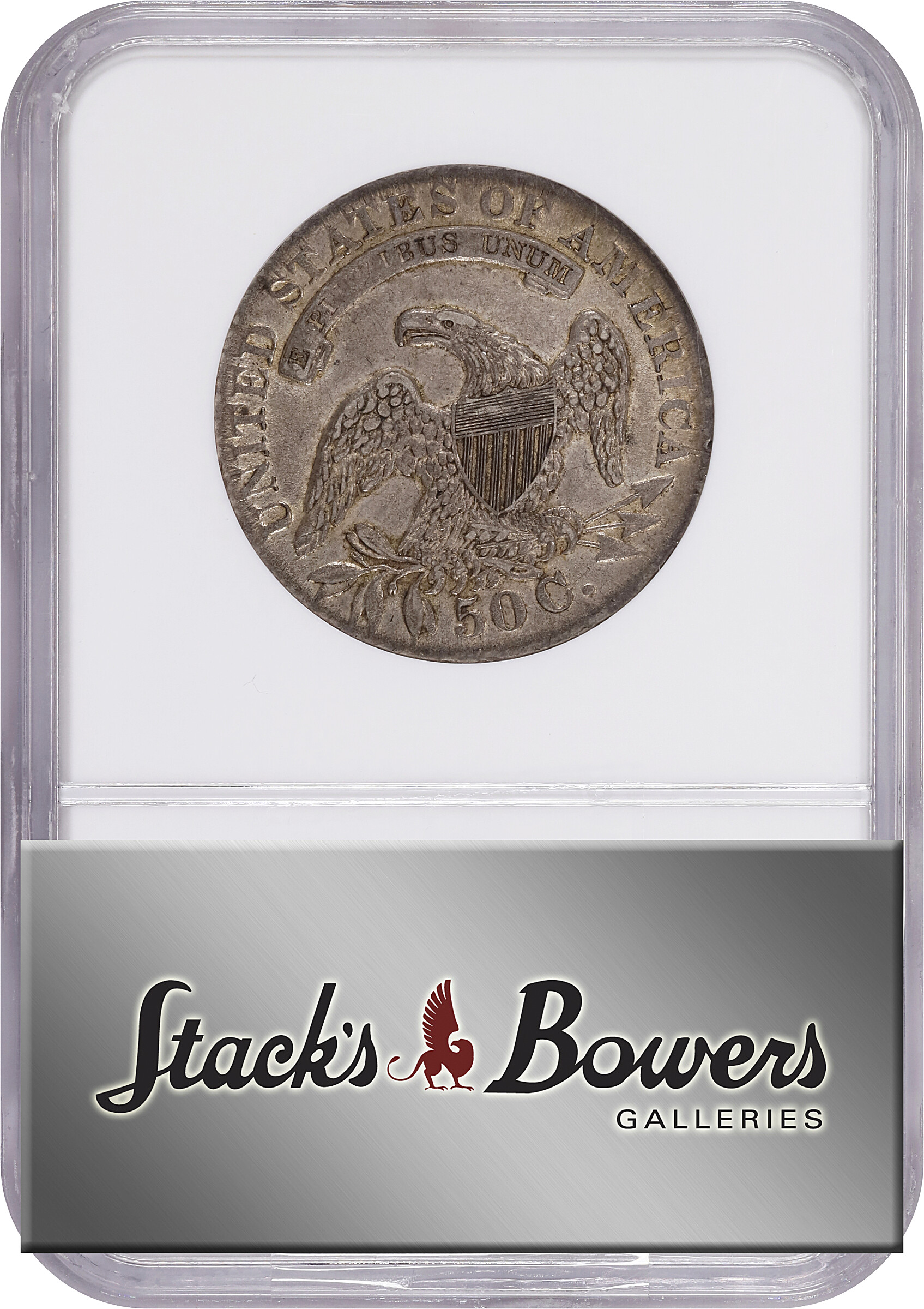 1833 50c O-104 AU53 CAC thumbnail 6