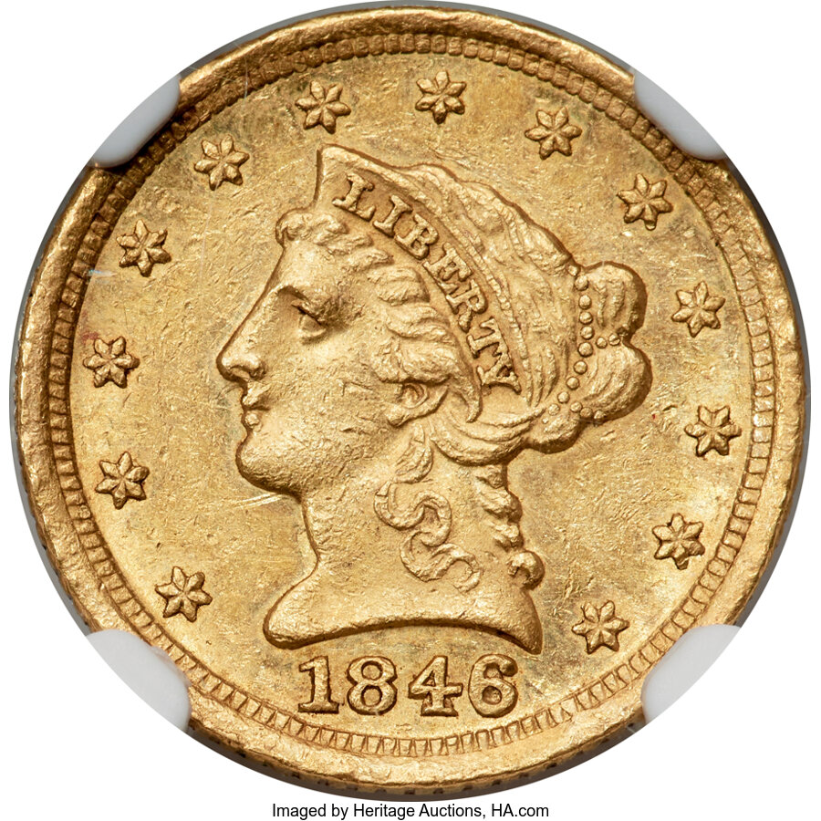 1846-D/D $2 1/2 Strong D/D MS