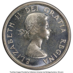 image for: Canada: Elizabeth II Prooflike Dollar 1957 PL67 PCGS,...