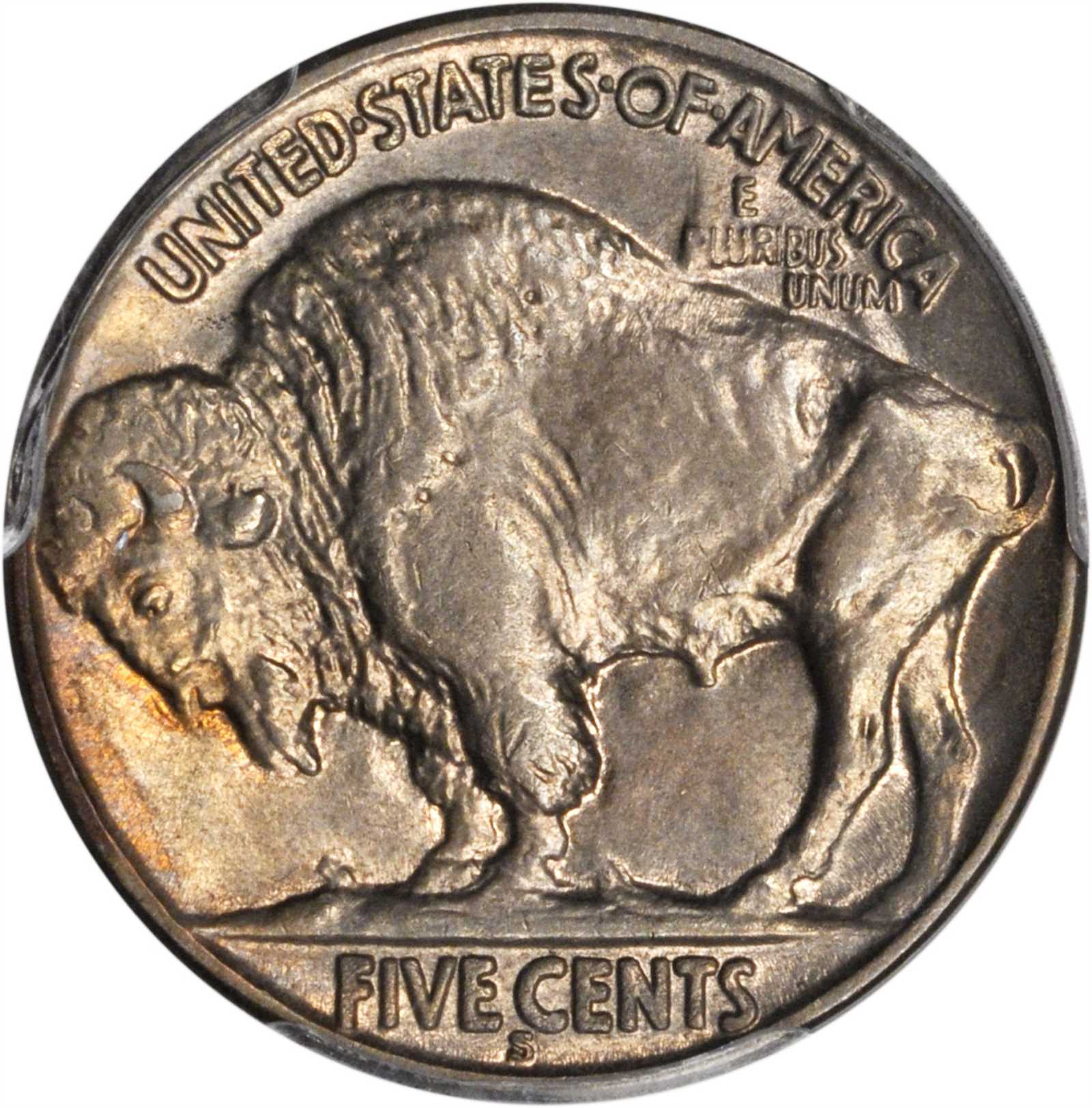 1928-S 5c 2 Feathers, FS-401 AU55 thumbnail 3
