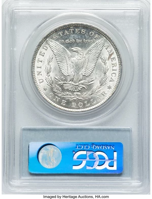 image for: 1889 $1 Pitted Reverse, VAM-28A, MS63 PCGS. A Hit List 40 Variety. PCGS Population: (13/5). NGC Census: (0/0). MS63....