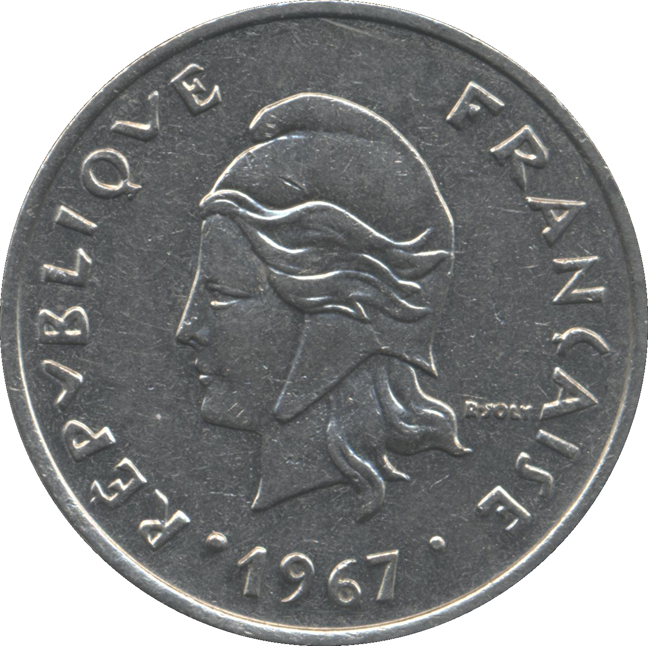 1967 20 Fr Lec#104 MS