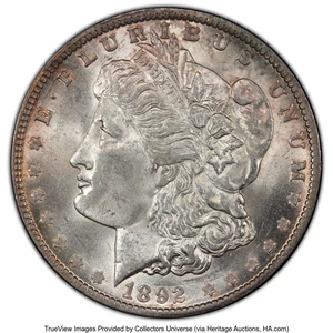 image for: 1892-O $1 VAM-5 MS63 PCGS. A Top 100 Variety. According to VAMWorld.com, "1892-O VAM-7 has been incorporated into 1892-O VA...