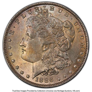 image for: 1886-O $1 2+2 Clash, VAM-11A, MS62 PCGS. A Hit List 40 Variety. PCGS Population: (1/2 and 0/1+). NGC Census: (0/0 and 0/0+)...