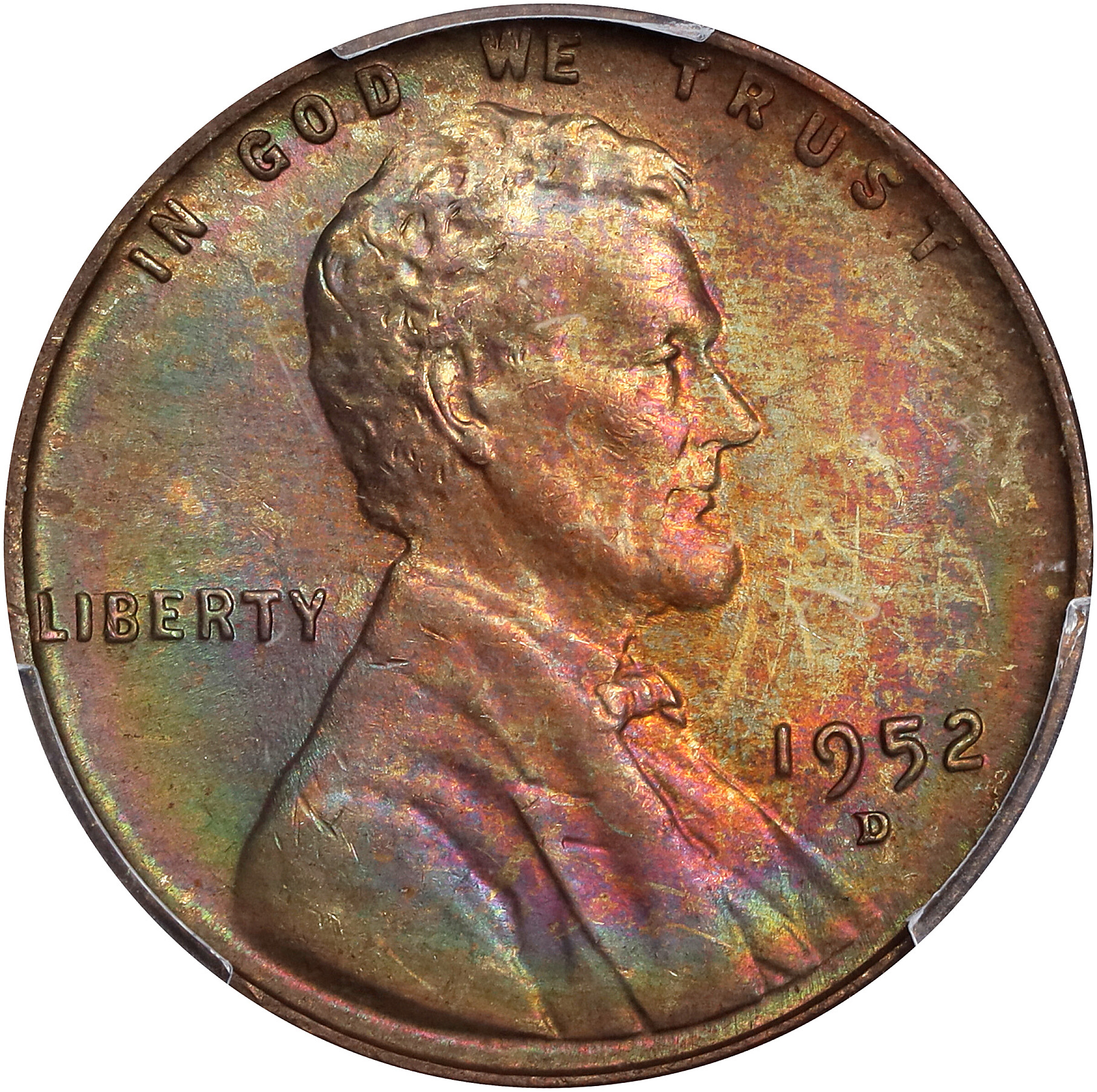 1952-D Lincoln Cent. MS-64 BN (PCGS).