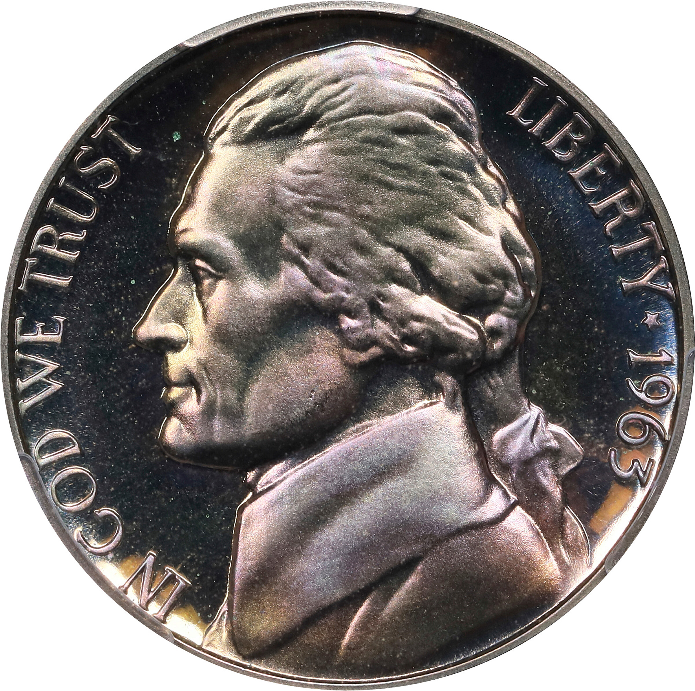 1963 Jefferson Nickel. Proof-67 Cameo (PCGS).