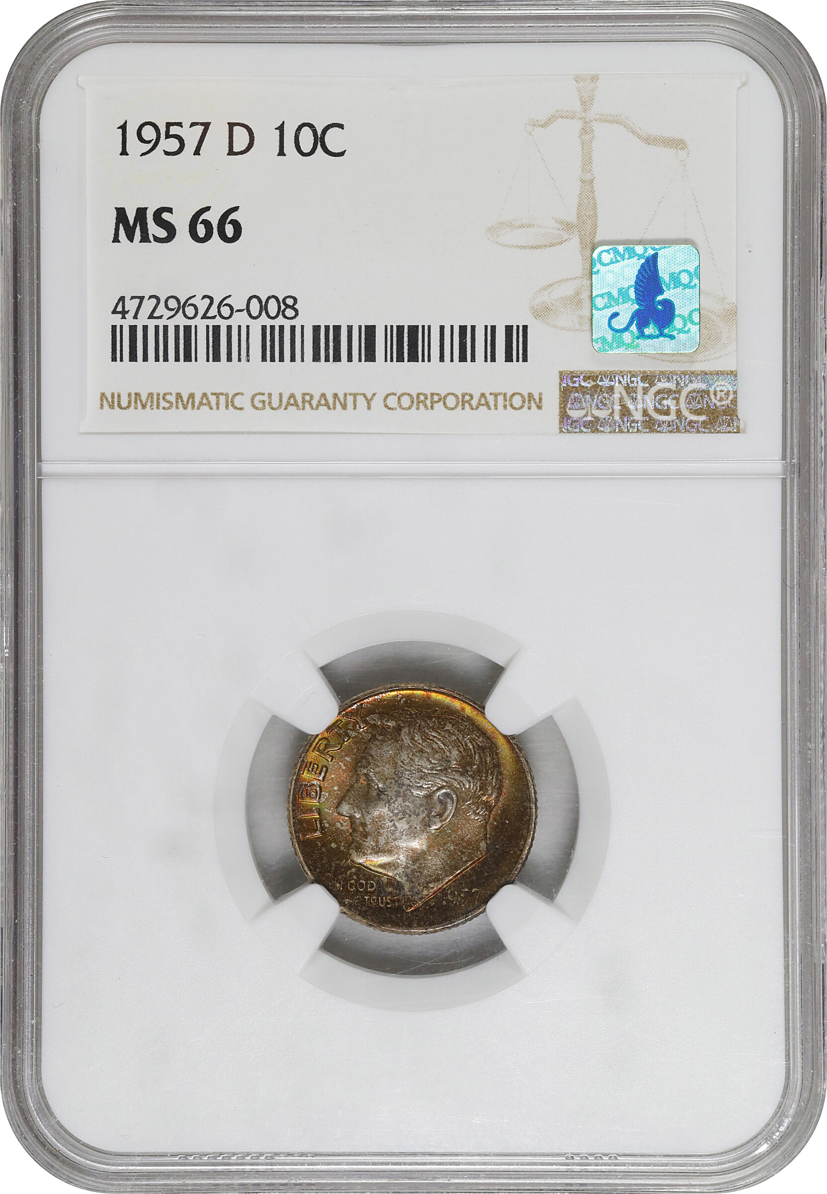 1957-D 10c VF20 thumbnail 14