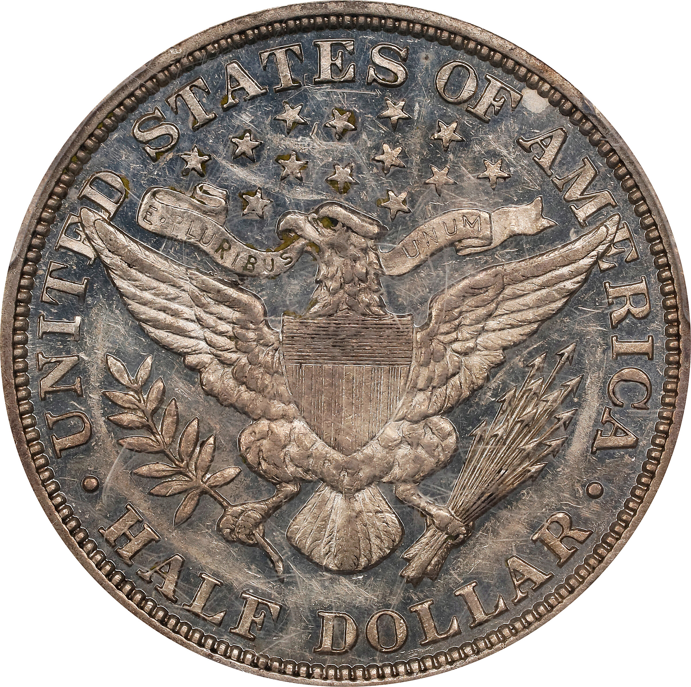 Barber Half Dollar 50c 1892-1915 [Type] AU53 thumbnail 2