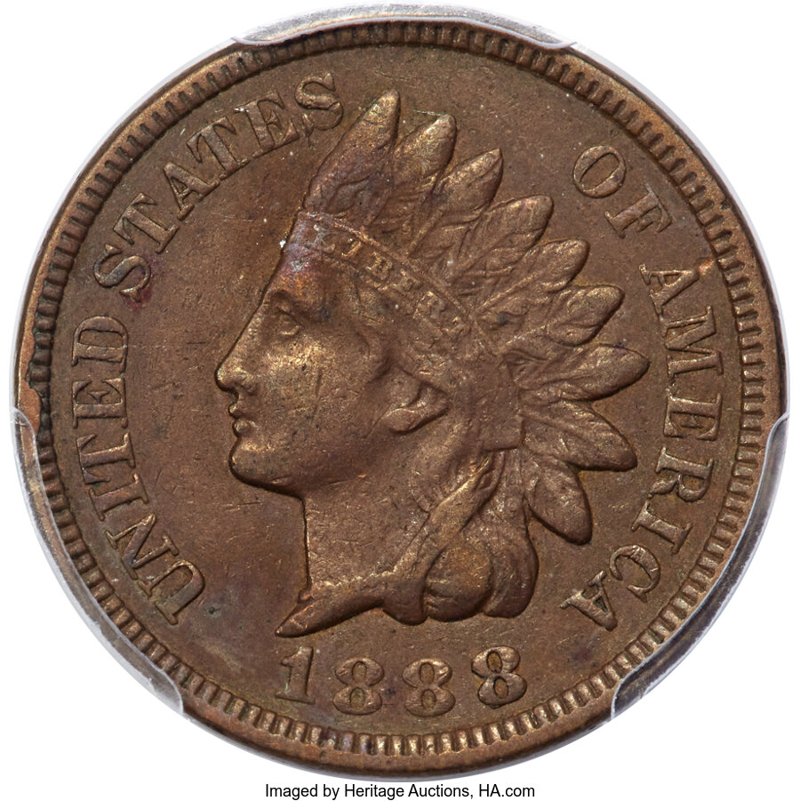 1888/7 1c Overdate, FS-301, S-1 MS BN