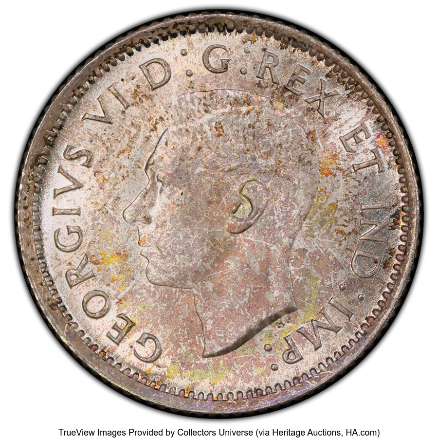 Canada: George VI 10 Cents 1937 MS66 PCGS,...