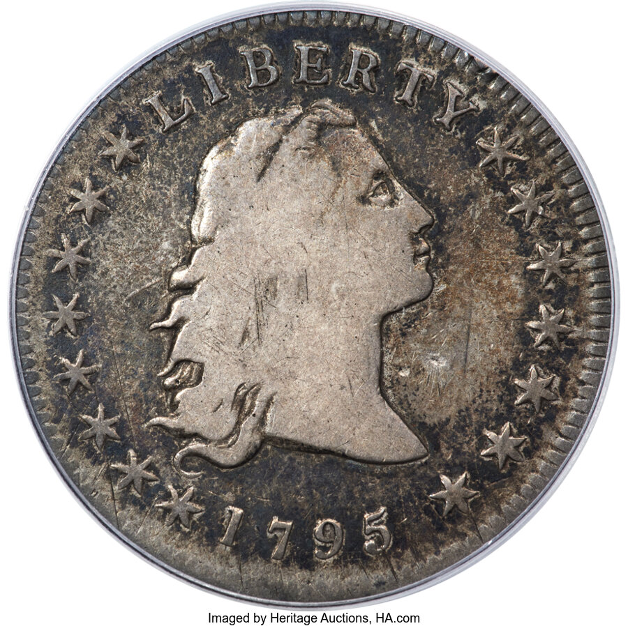 1795 One Dollar 3 Leaves, B 5, BB 27 MS Values | Greysheet