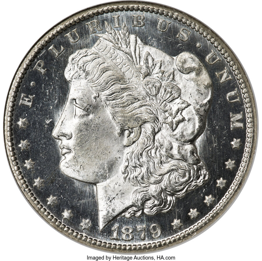image for: 1879-CC $1 Capped Die, VAM-3, MS63 Deep Prooflike NGC....