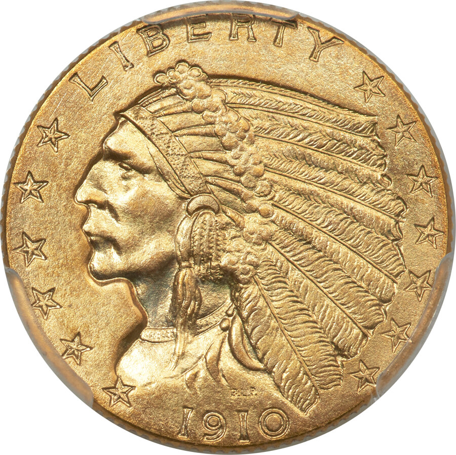 1910 $2 1/2 PR66 PCGS....