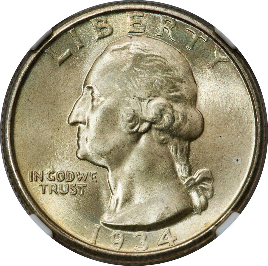 1934 25C MS68 NGC....