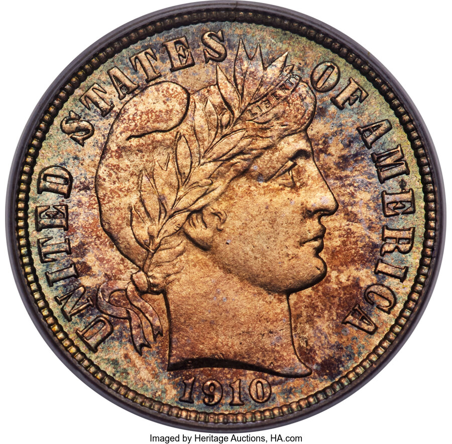 1910 10C MS67+ PCGS....