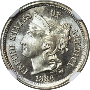 image for: 1886 3CN PR68 NGC. JD-1, R.1....