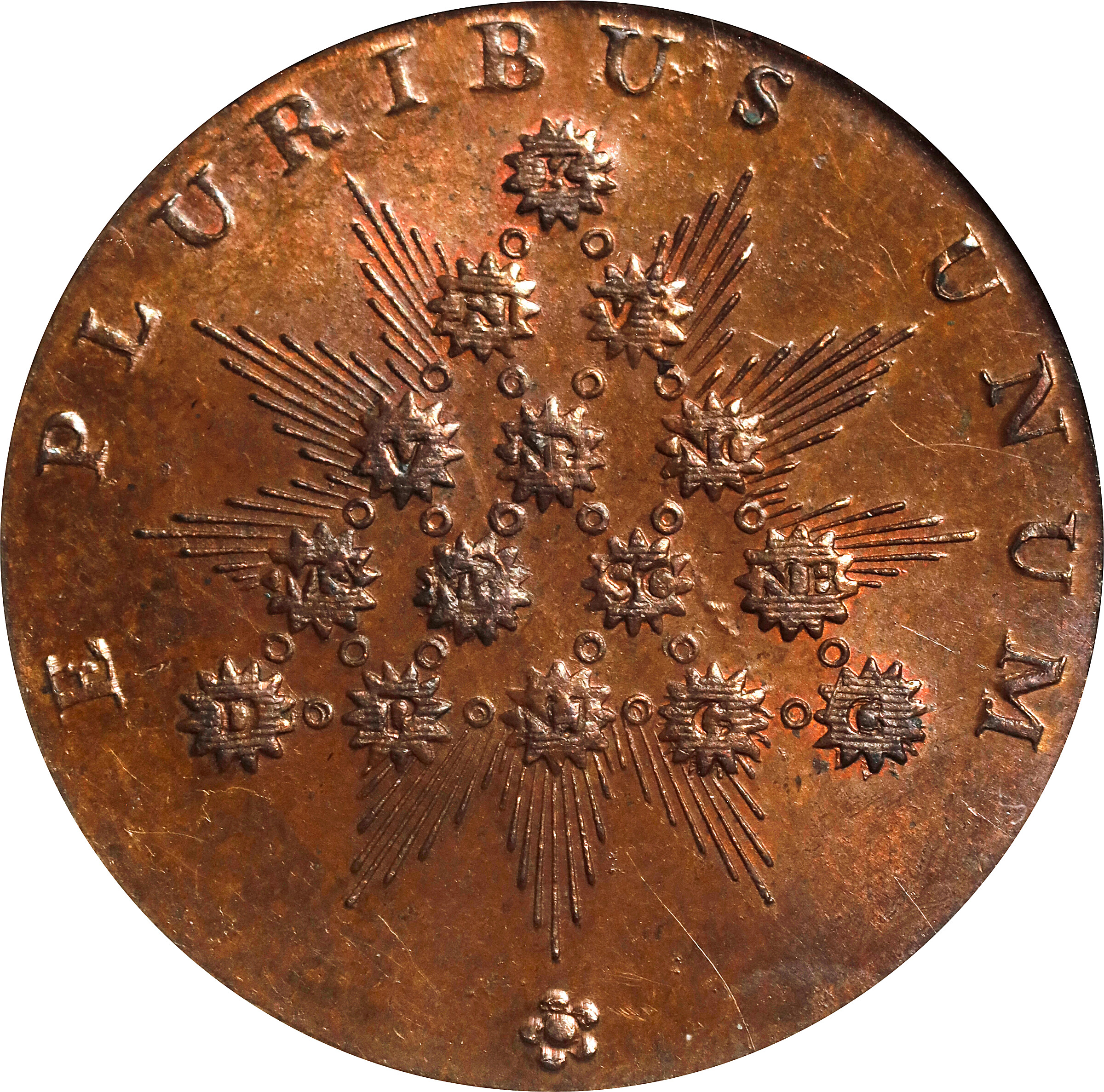 Undated (ca. 1793-1795) Kentucky Token. W-8810. Rarity-5. Copper. LANCASTER Edge. MS-65 BN (NGC).