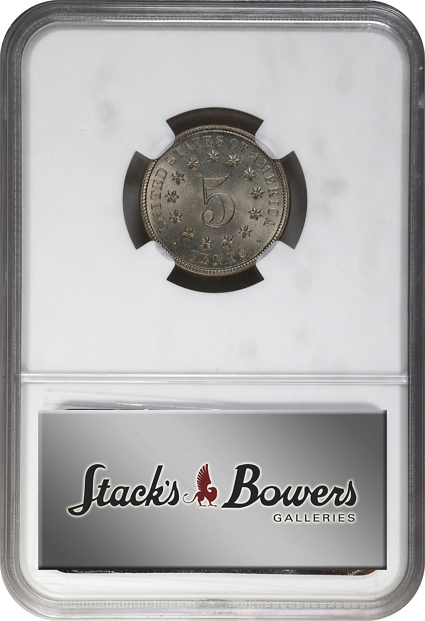 1872 5c Double Die Obverse, FS-101 MS thumbnail 4