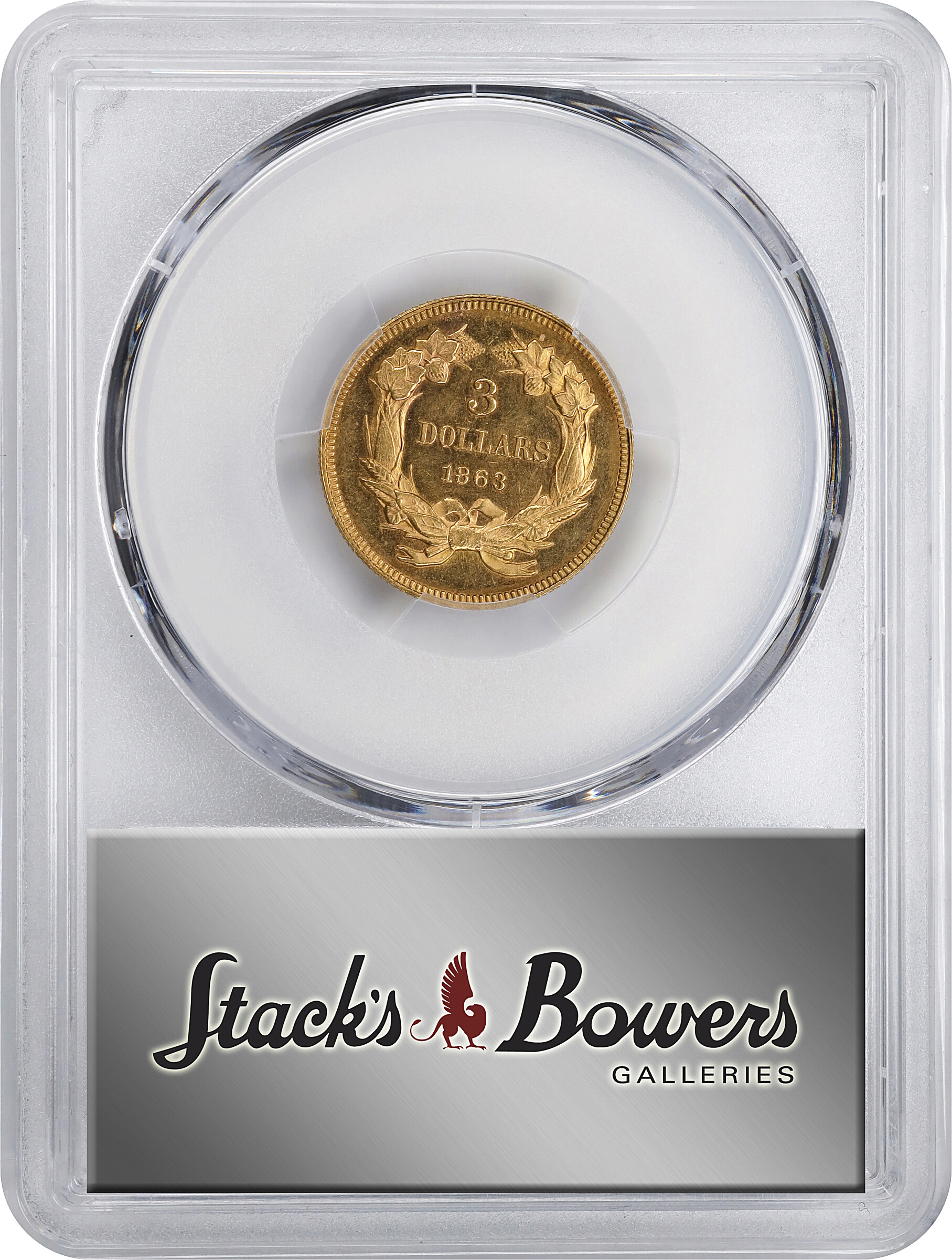 1863 $3 VF25 CAC thumbnail 22