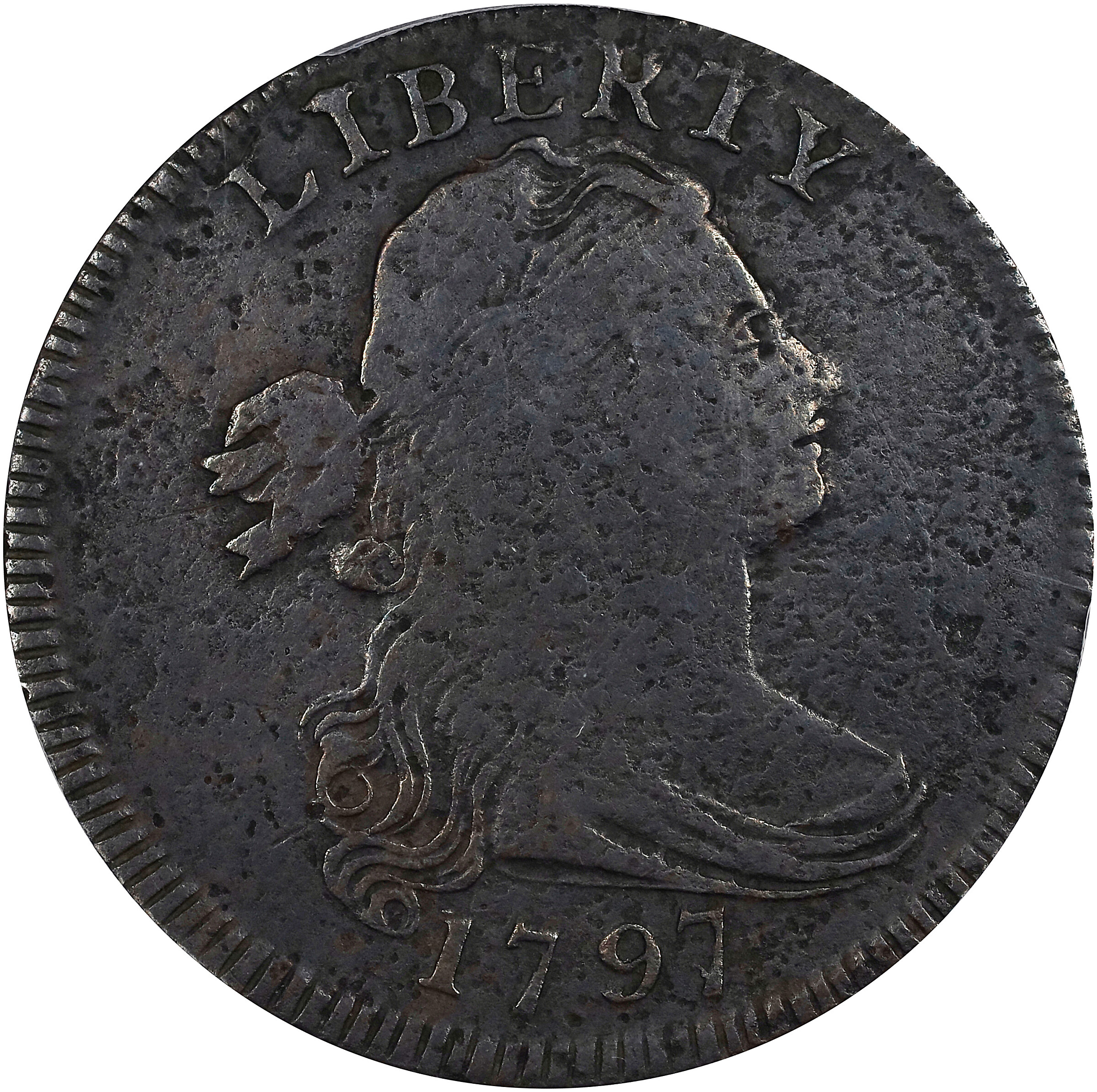 1797 1c Reverse of 1795, Gripped Edge MS BN VG10 BN CAC thumbnail 24