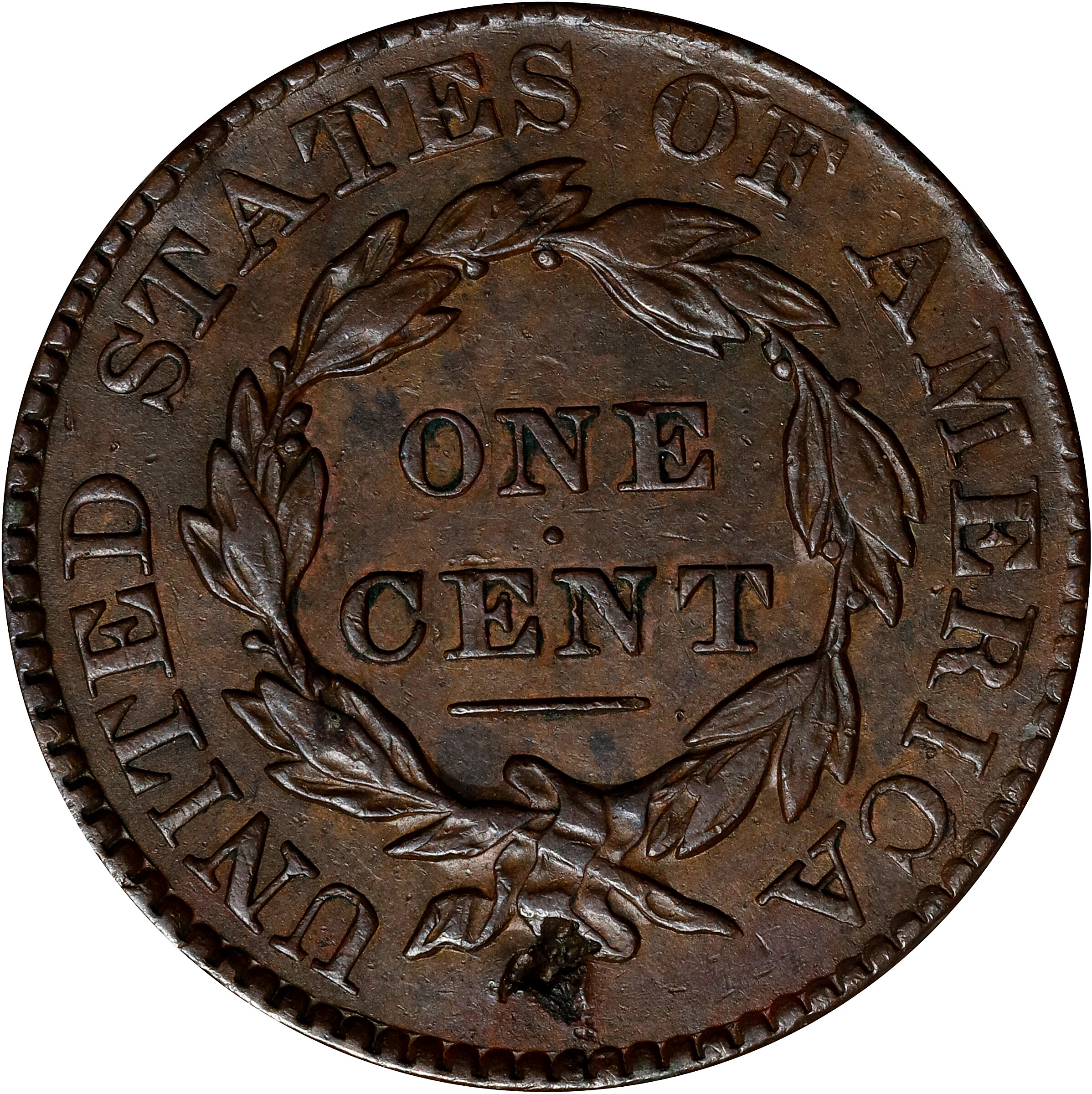 1828 1c Large Narrow Date, N-6 MS BN G4 BN CAC thumbnail 2