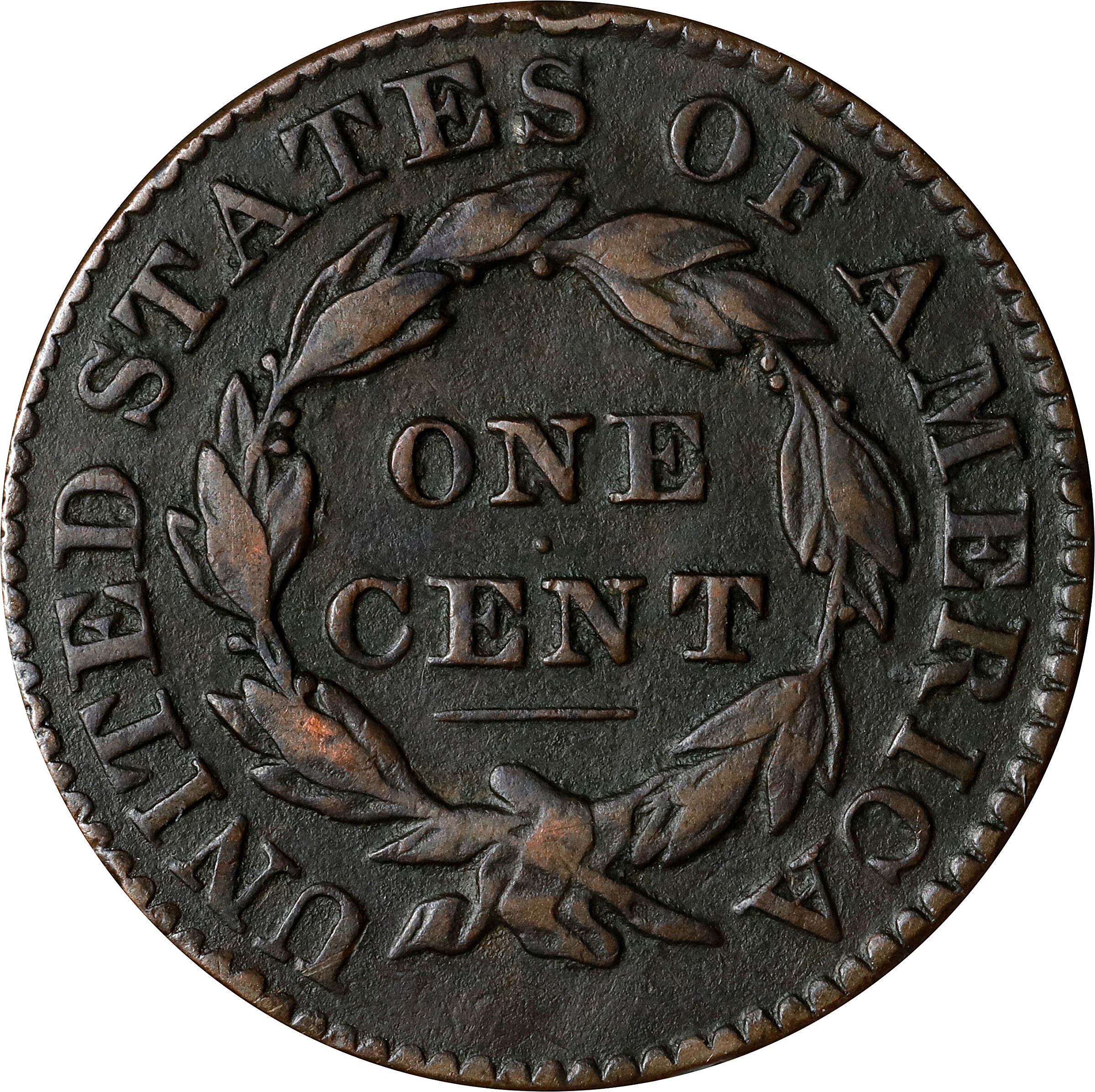 1831 1c Large Letters, N-7 MS BN VF20 BN thumbnail 2