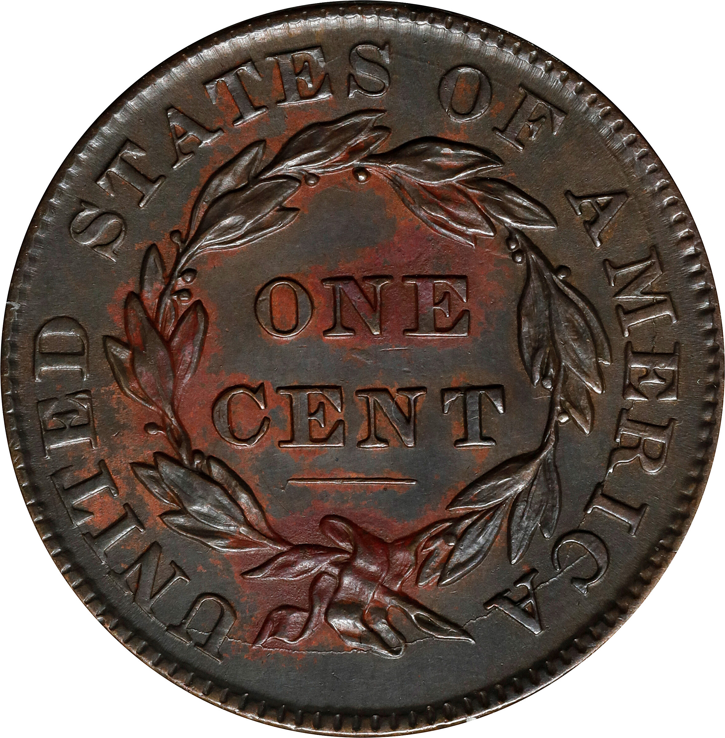 1837 1c Medium Letters, N-3 MS BN AG3 BN thumbnail 2