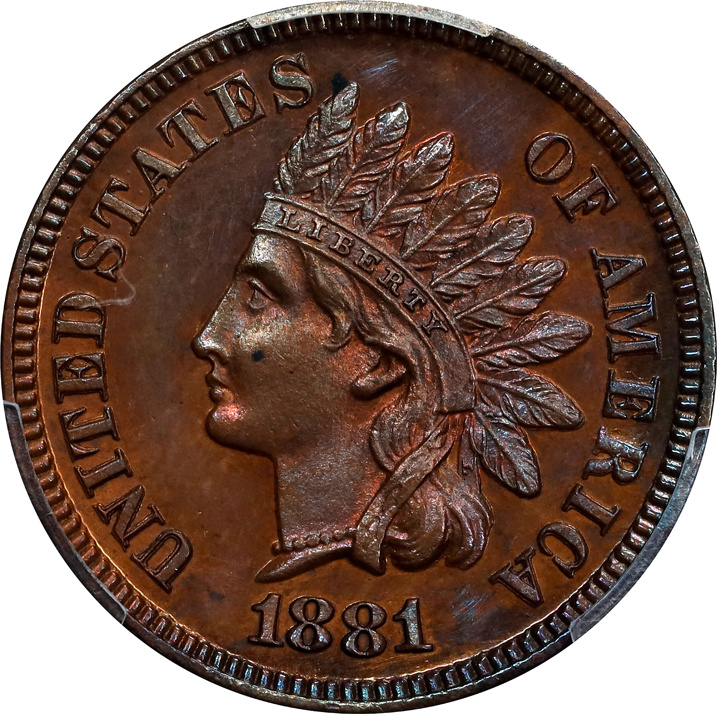 1881 Indian Cent. Proof-62 BN (PCGS).