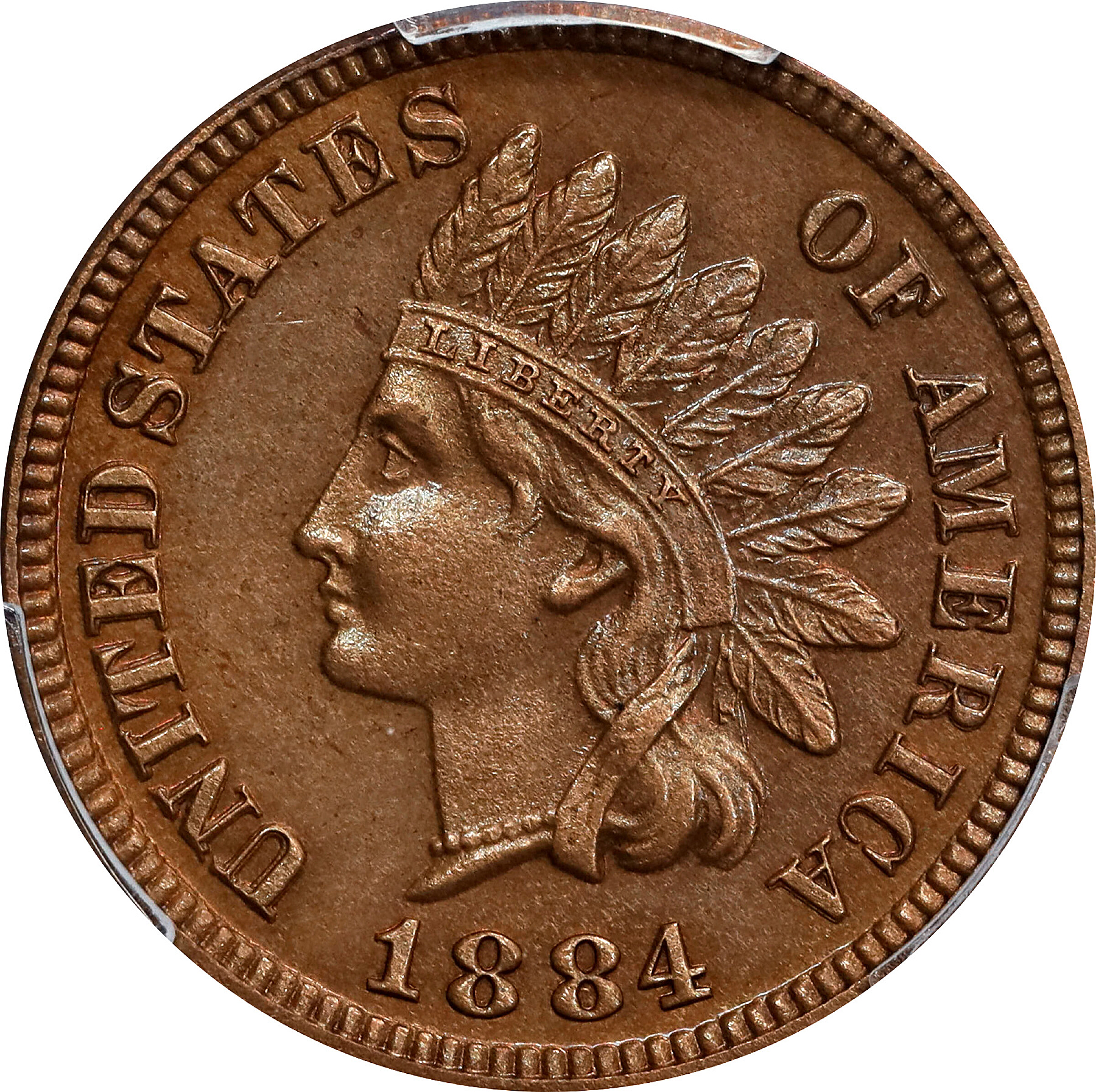 1884 Indian Cent. Proof-61 BN (PCGS).