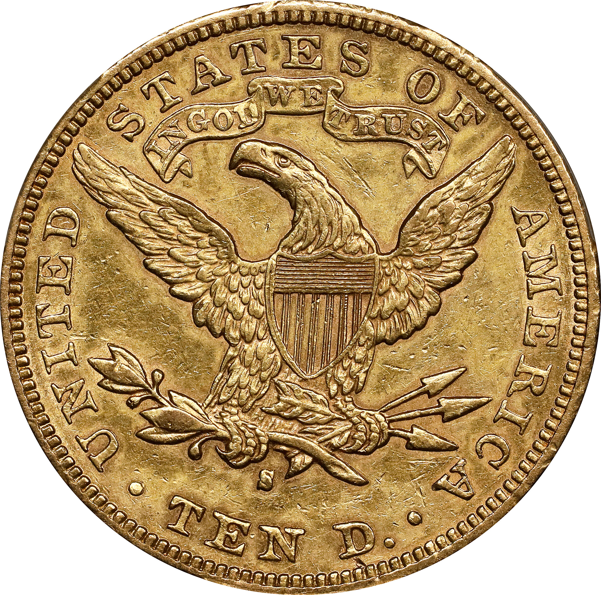 1893-S $10 VF25 CAC thumbnail 6