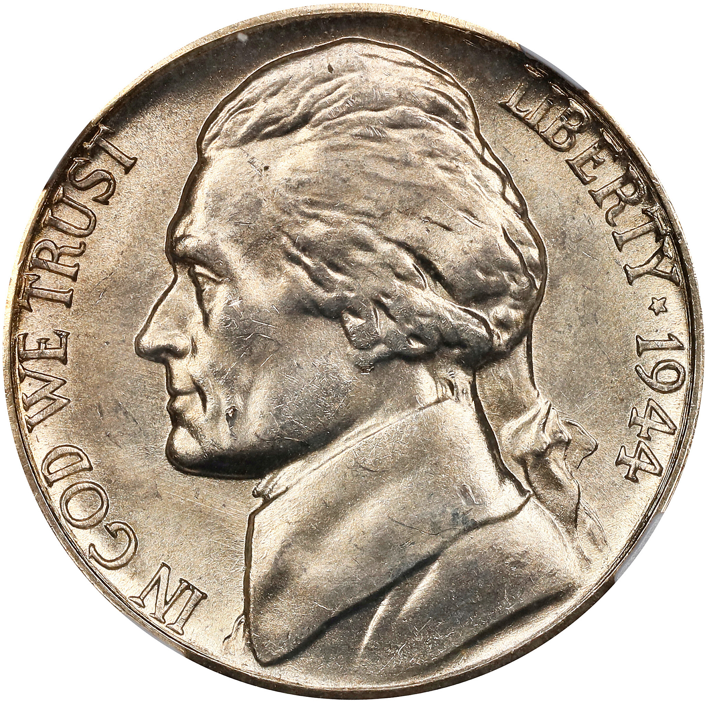 1944-S Jefferson Nickel. MS-66 5FS (NGC).