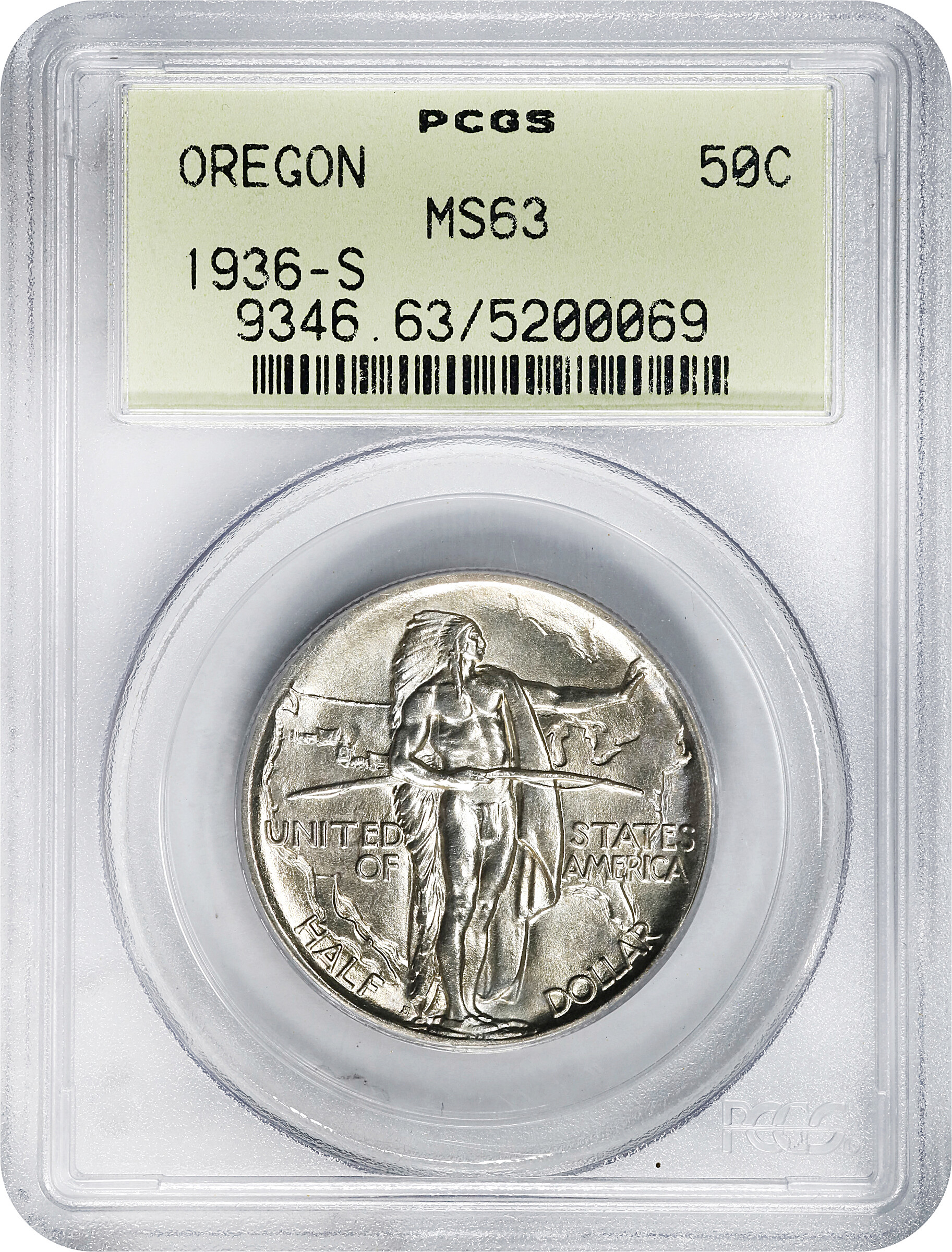 1936-S 50c Oregon Trail AU50 thumbnail 10