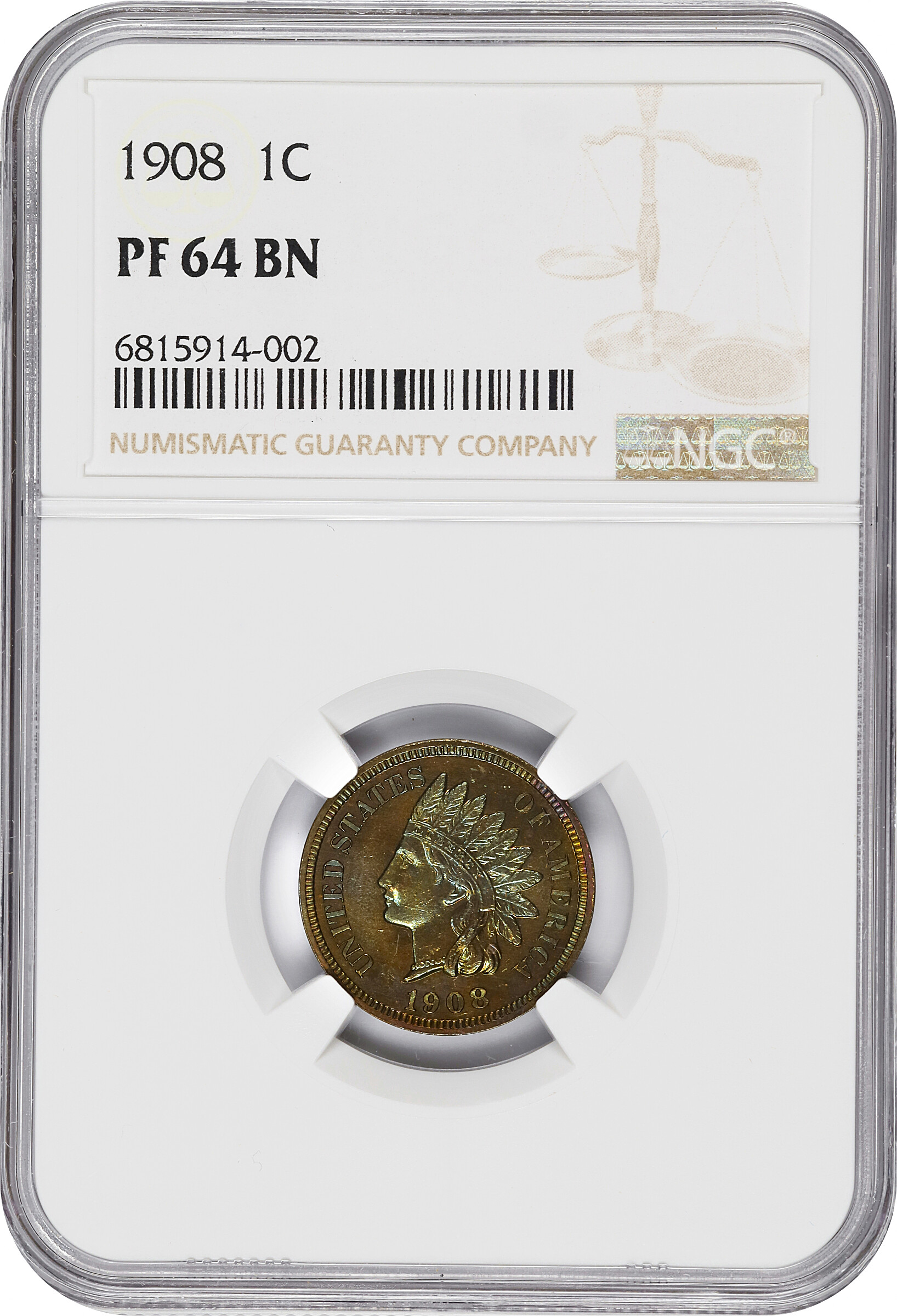 1908 1c PR BN PR61 BN CAC thumbnail 19