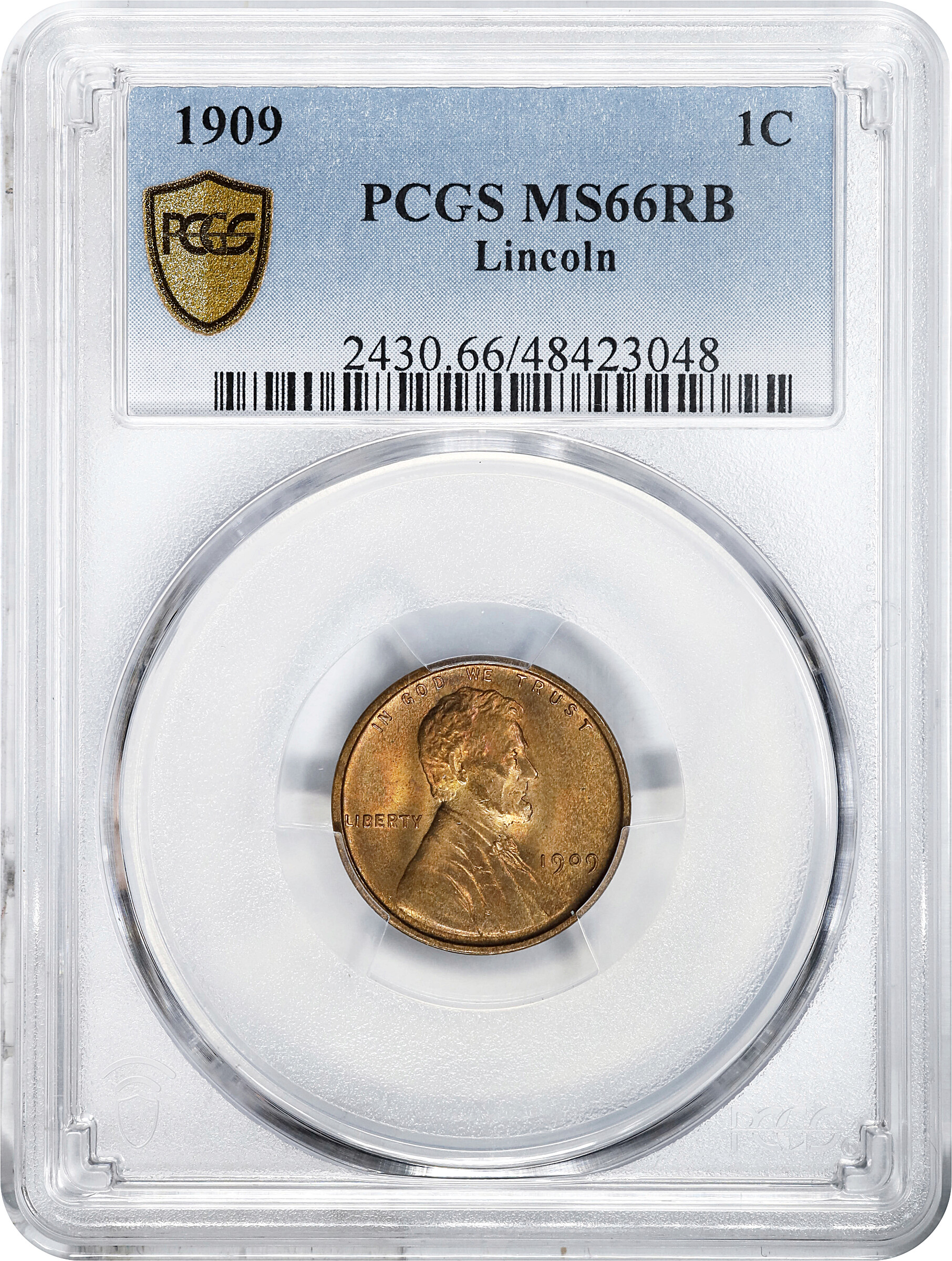 1909 1c Lincoln MS RB MS66 RB thumbnail 4