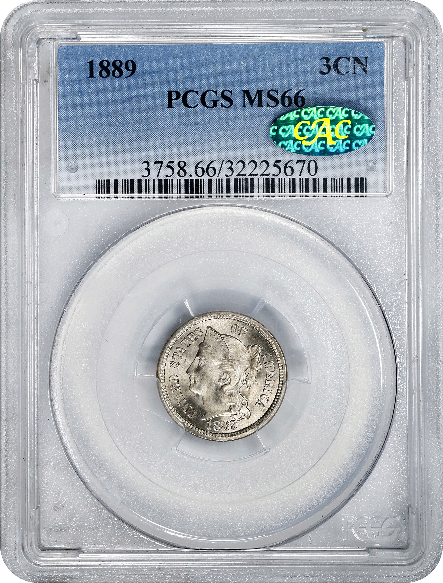 1889 3cN MS63 thumbnail 12