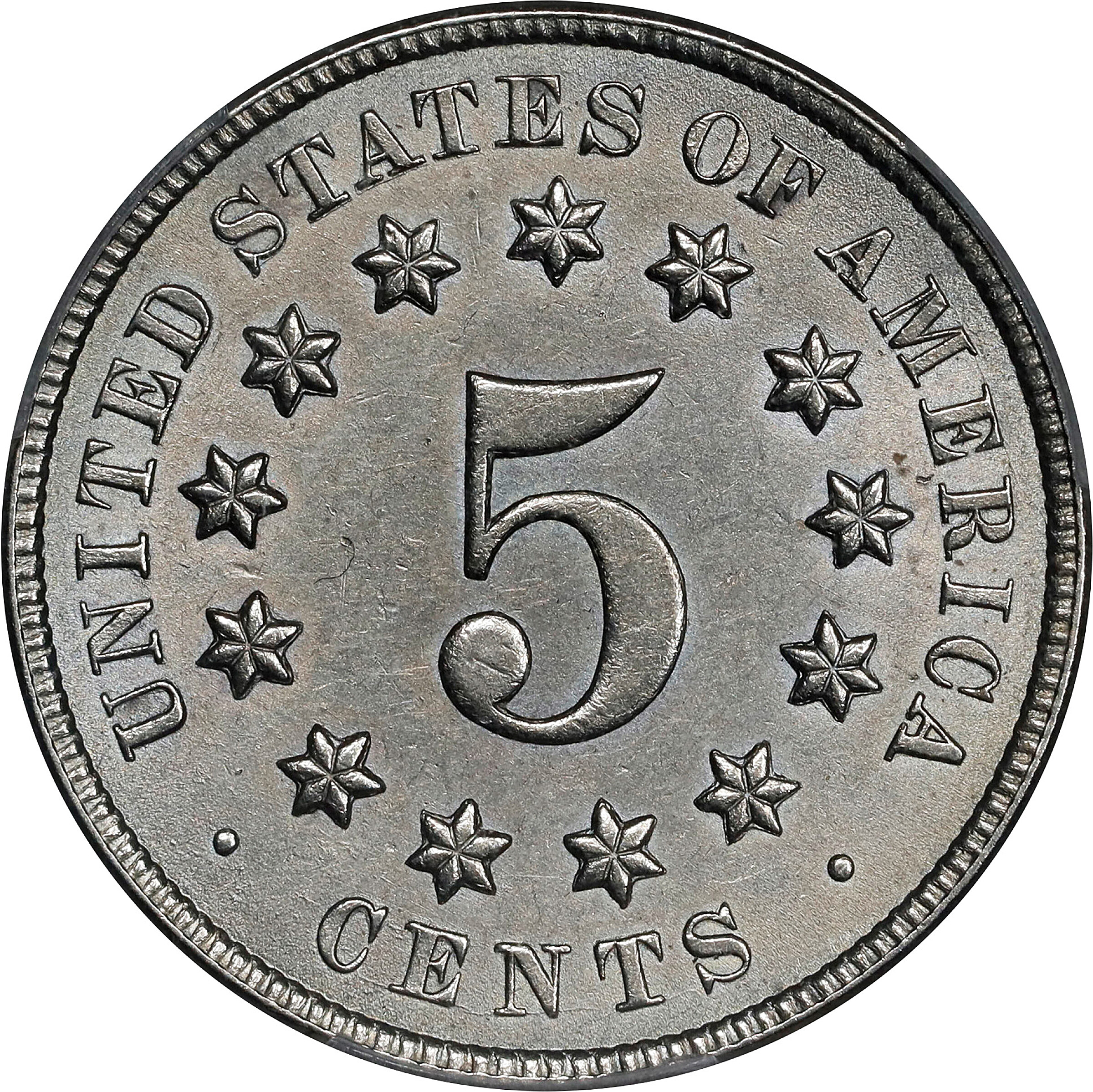 1871 5c AU58 thumbnail 2