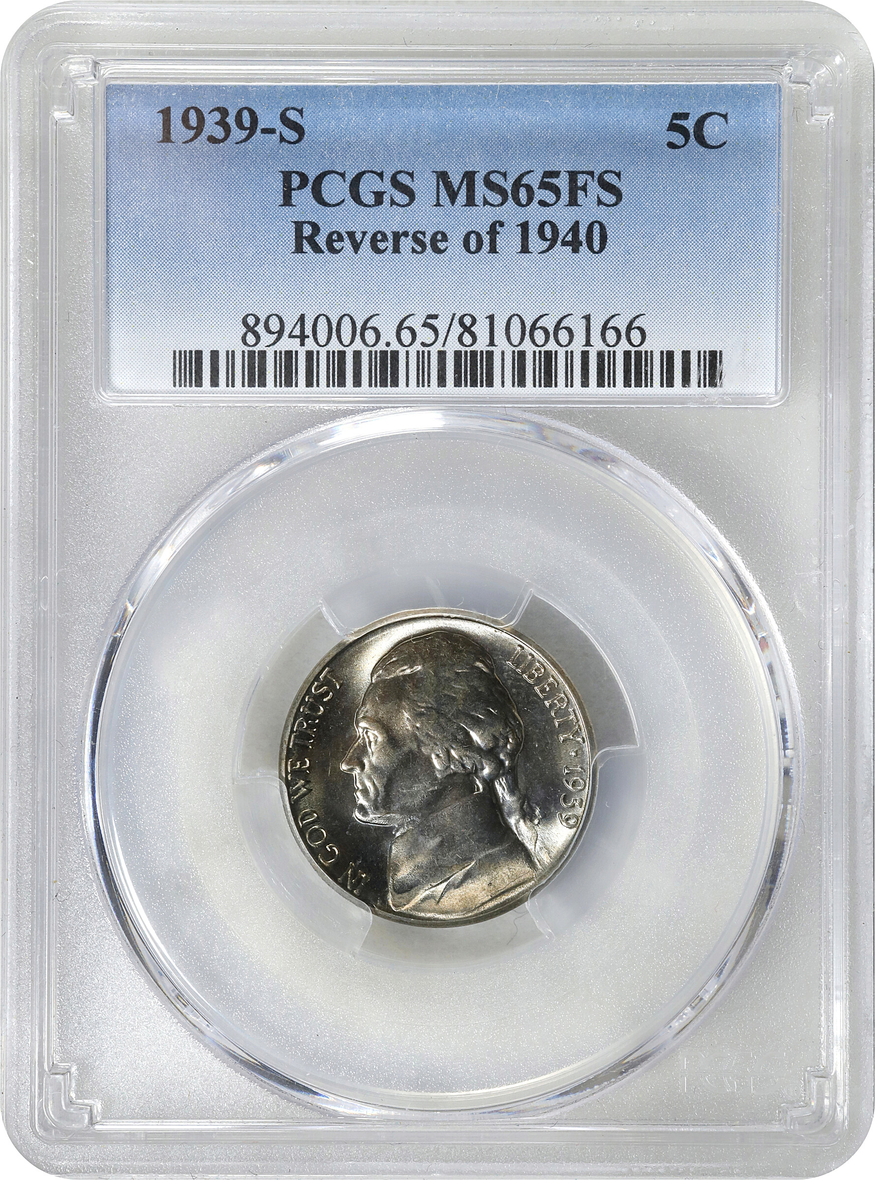1939-S 5c Reverse of 1940 MS FS MS62 FS thumbnail 23