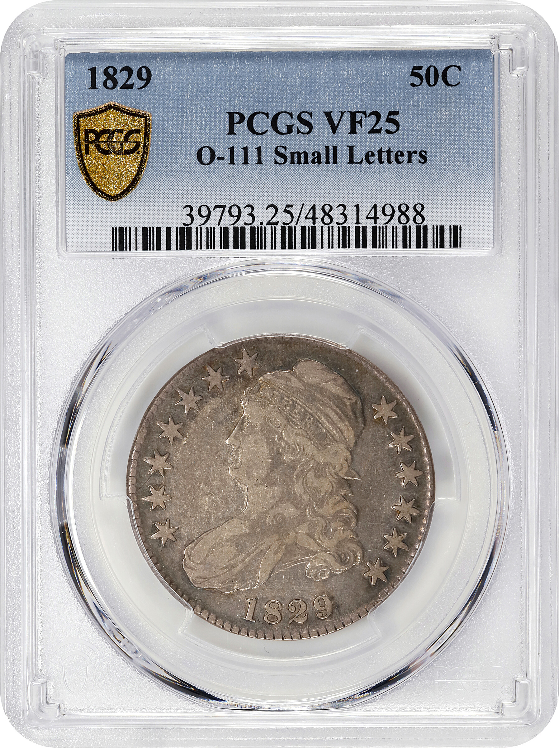 1829 50c Small Letters, O-111 G6 thumbnail 5