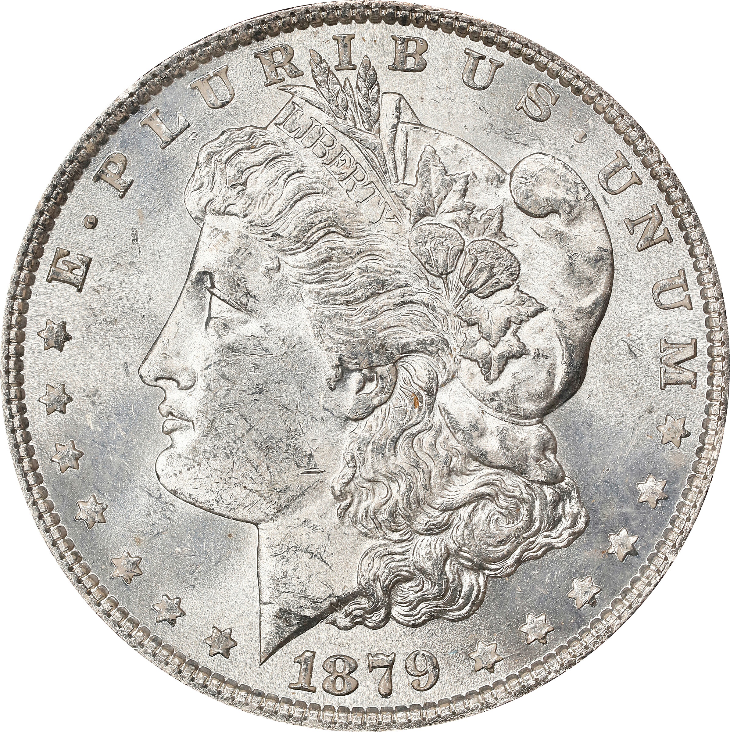 1879 GSA Morgan Silver Dollar. MS-62 (NGC).