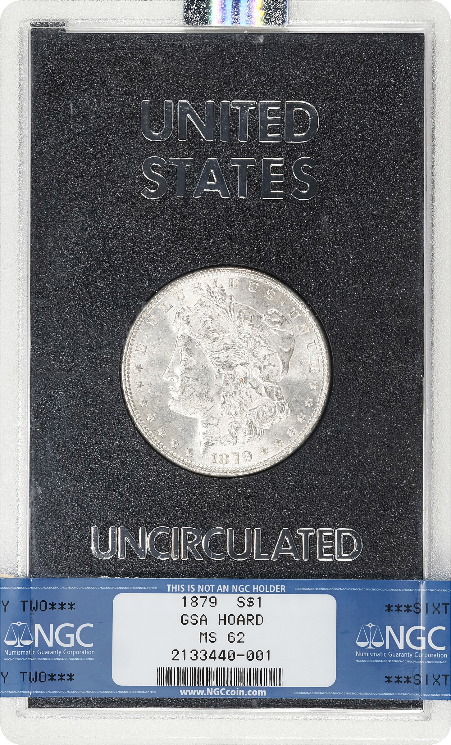 1879 $1  GSA Hoard, Soft Package AU50 thumbnail 11