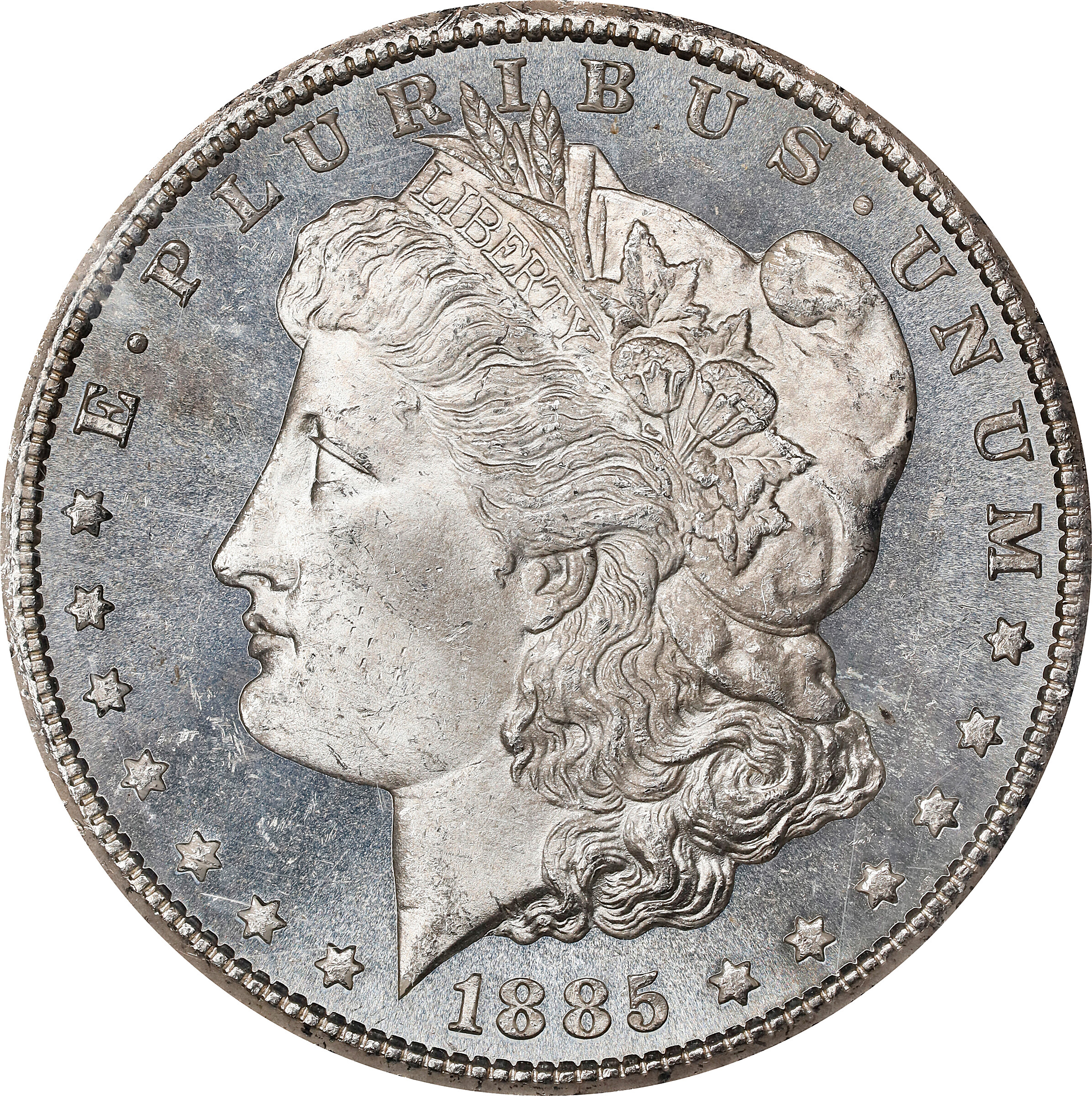 1885-CC GSA Morgan Silver Dollar. MS-63 PL (NGC).