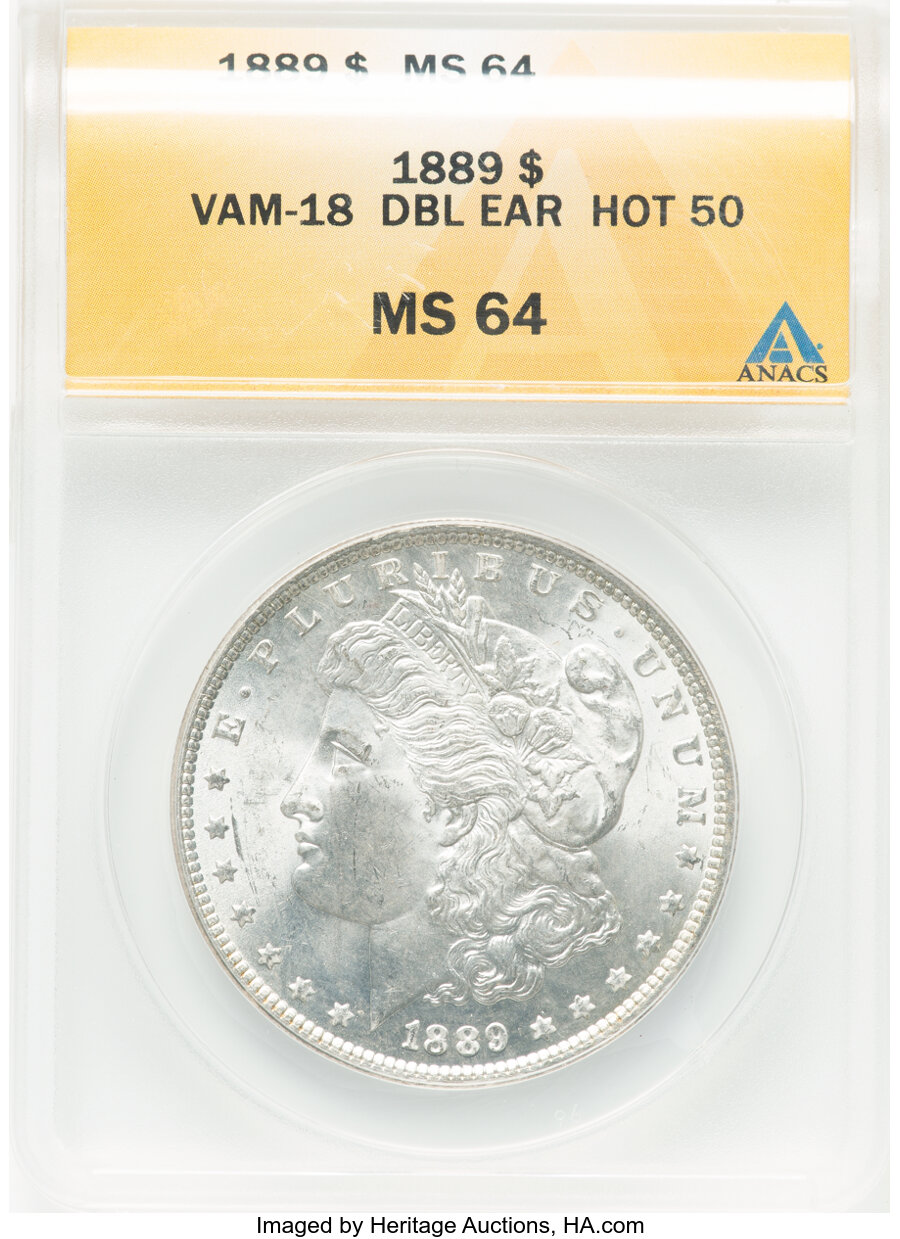 1889 Doubled Ear One Dollar VAM 18 MS Values | Greysheet 1889 Doubled Ear One Dollar VAM 18 MS Values | Greysheet