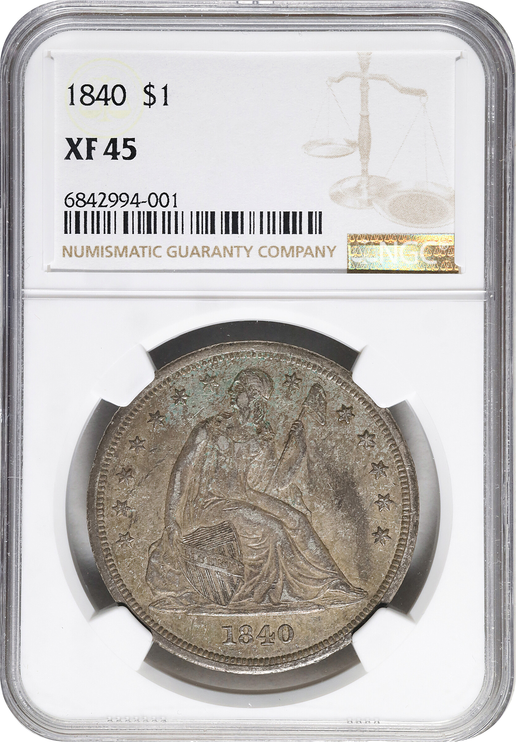 1840 $1 XF45 thumbnail 3