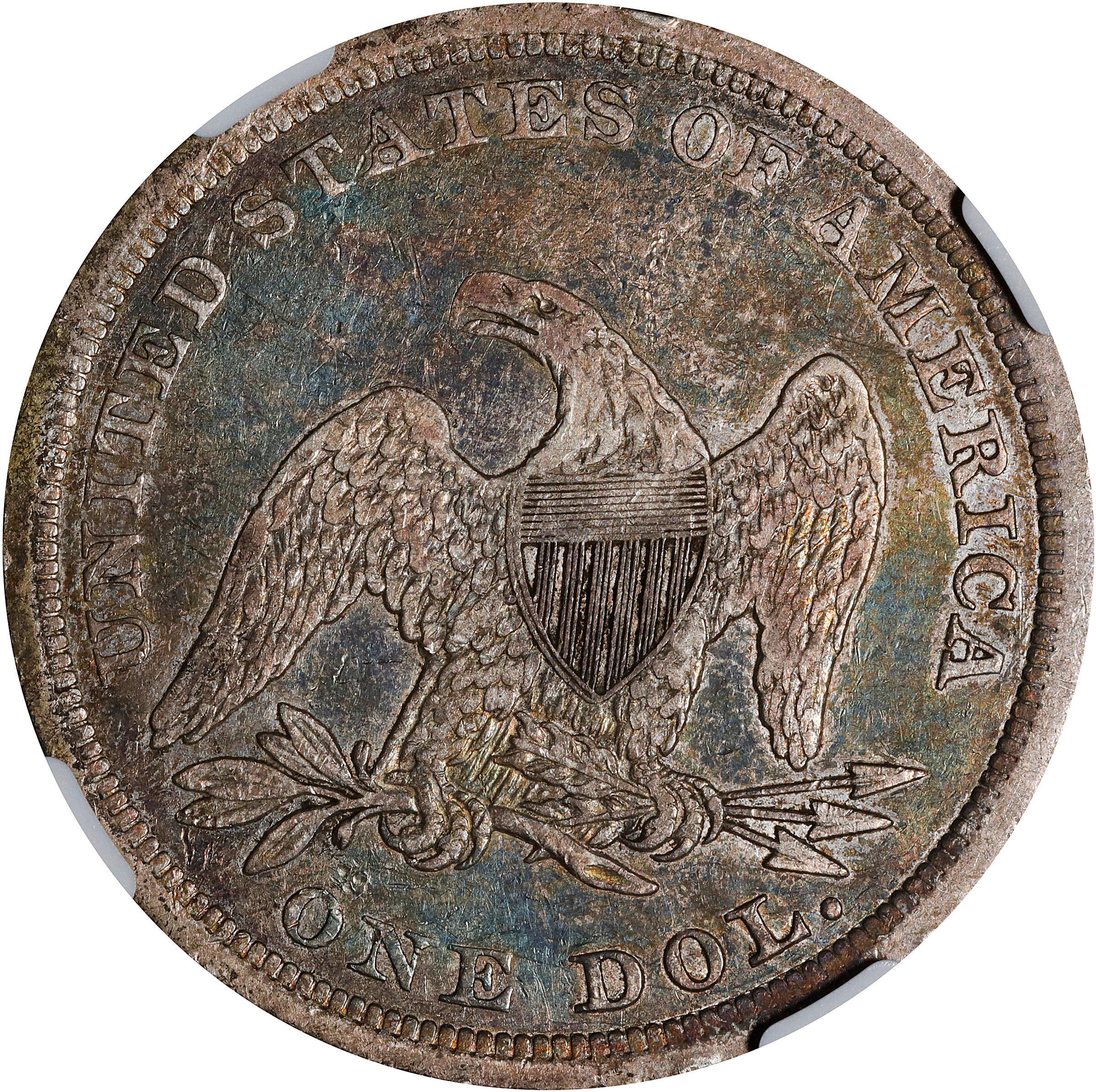 1840 $1 VF30 CAC thumbnail 2