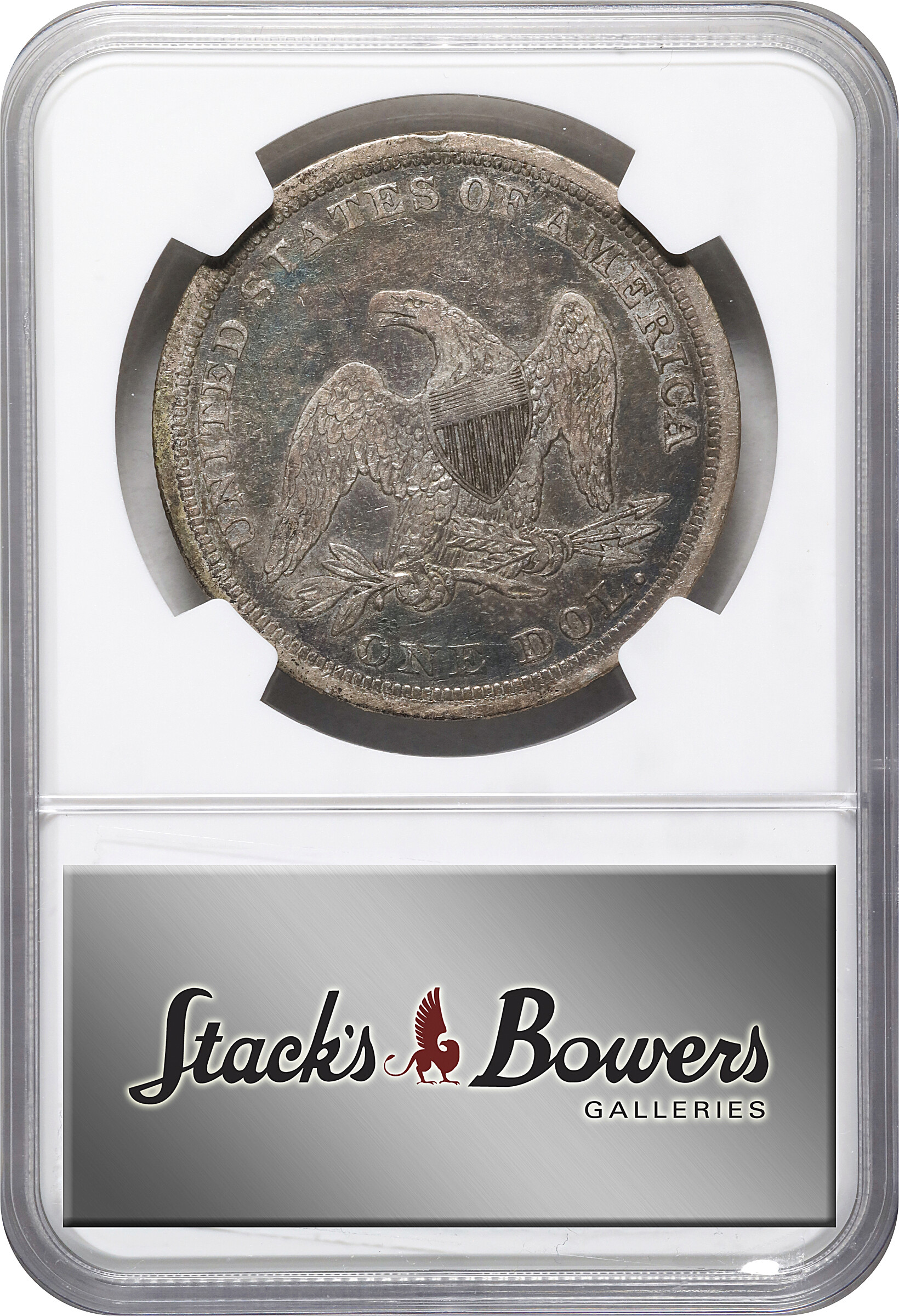 1840 $1 VF30 CAC thumbnail 4