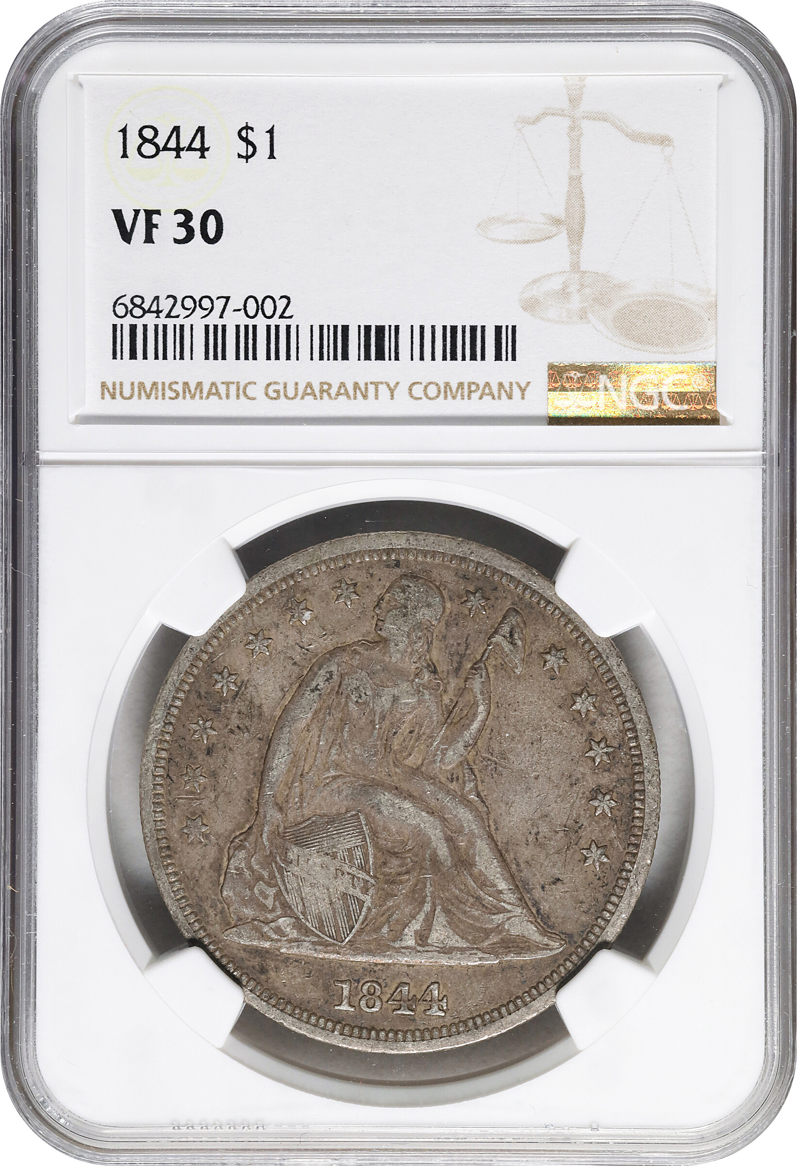 1844 $1 AG3 thumbnail 23